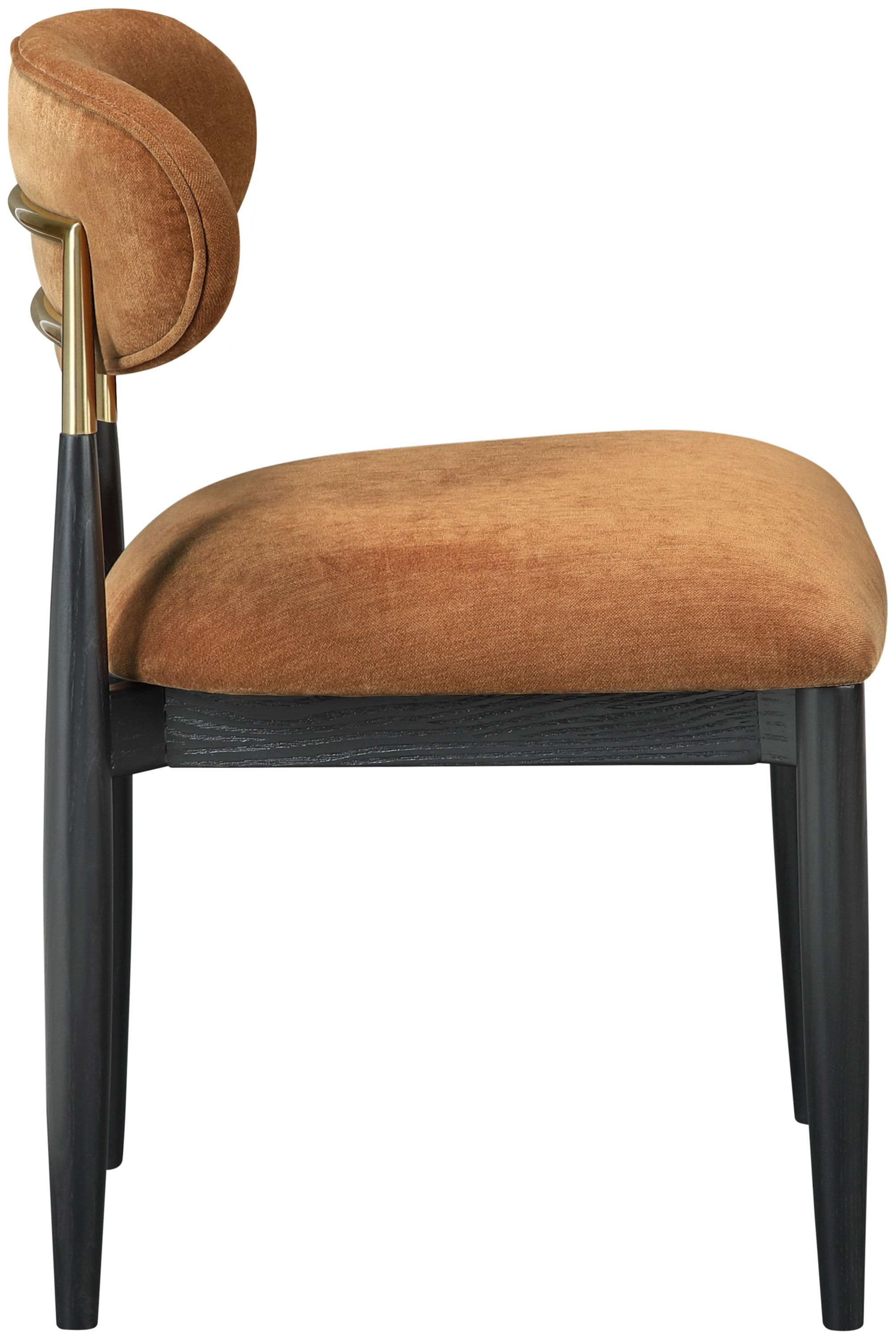 Riccio - Performance Fabric Dining Side Chair (Set of 2) - Cognac