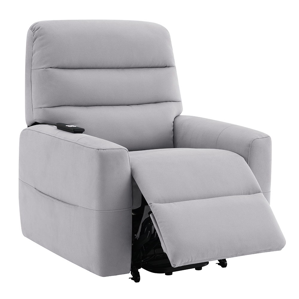 Freddie - Power Motion Recliner With Lift - Gray, light gray, view 6
