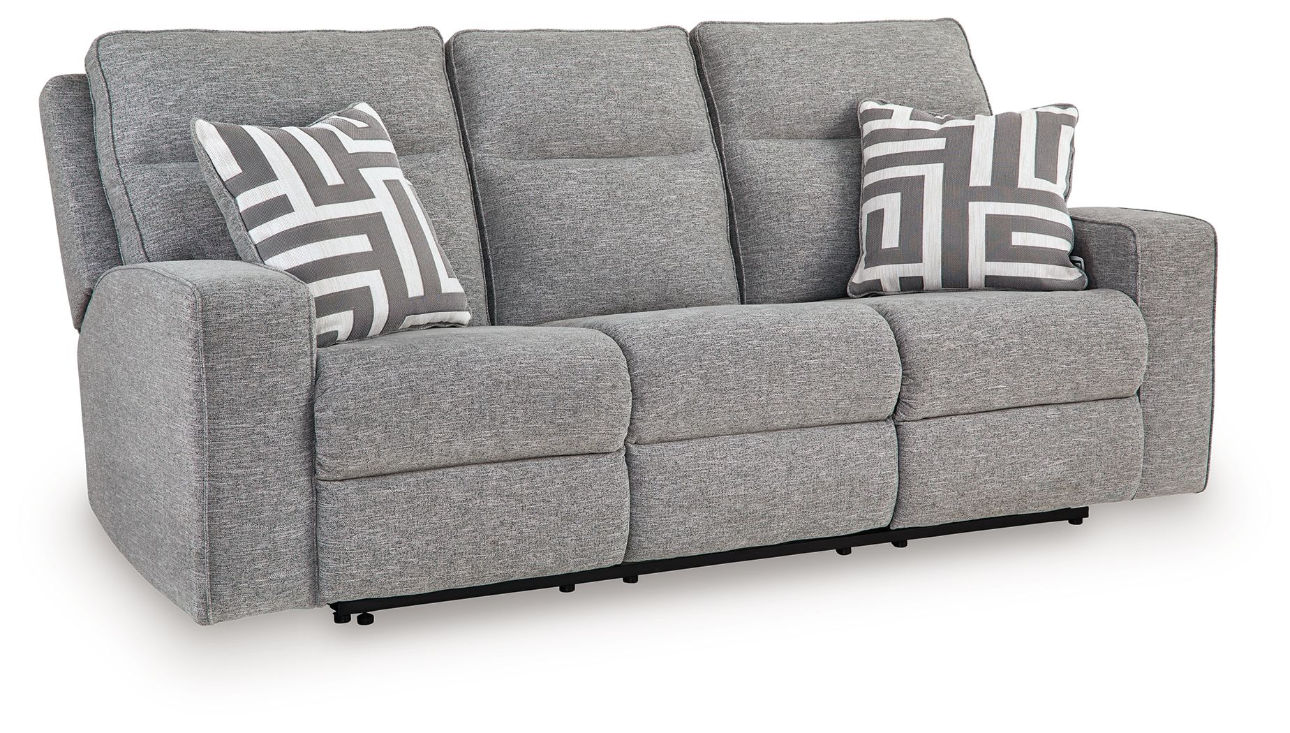 Ashley Furniture Biscoe - 2 Pc. - Power Reclining Sofa, Power Reclining Loveseat - Pewter - Image 3
