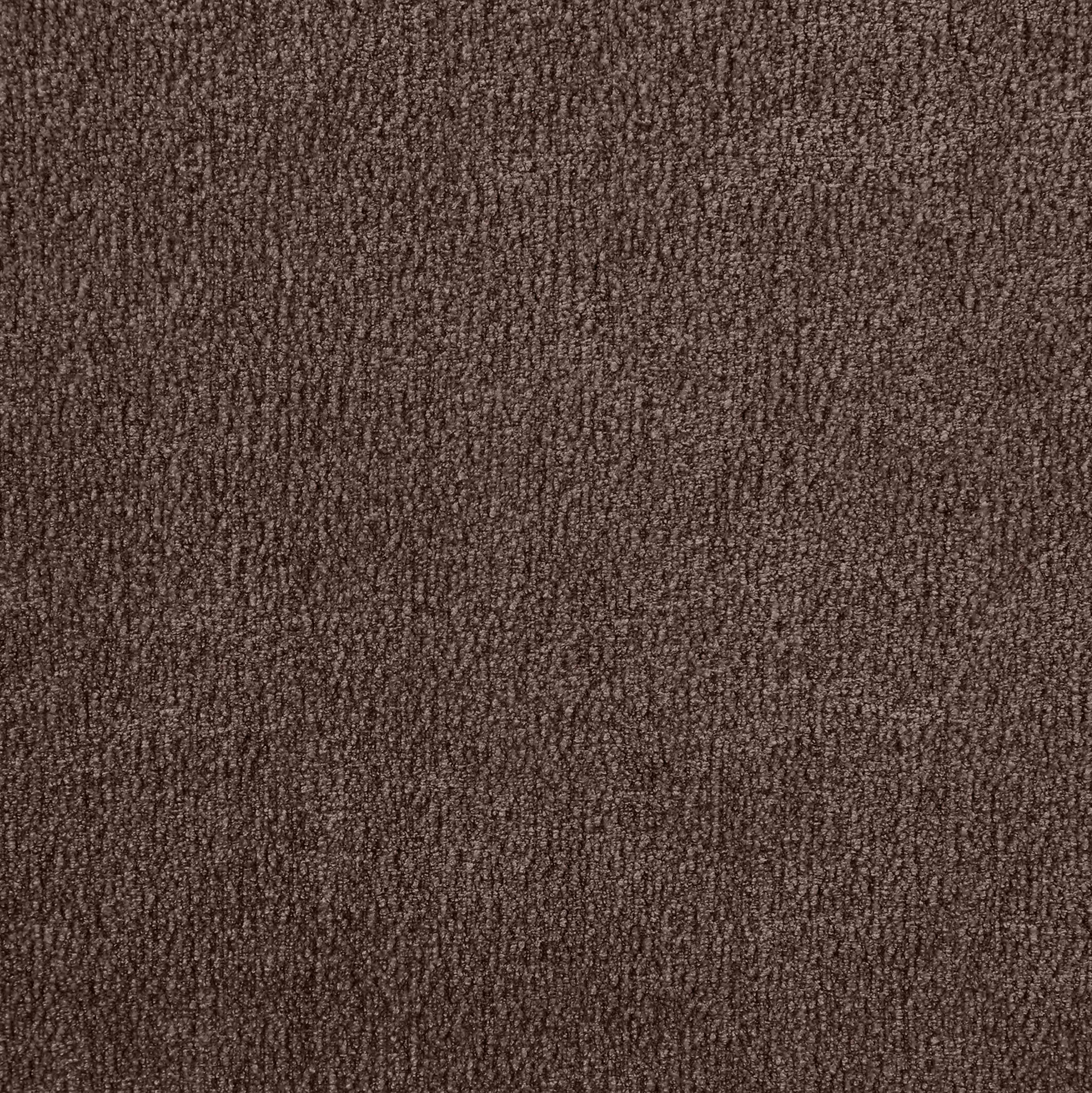 Turin - Chenille Fabric Upholstered Modular Ottoman - Brown / Natural Oak
