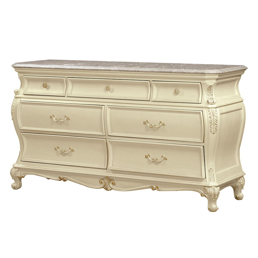 Chantelle - Dresser - Pearl White Finish, white