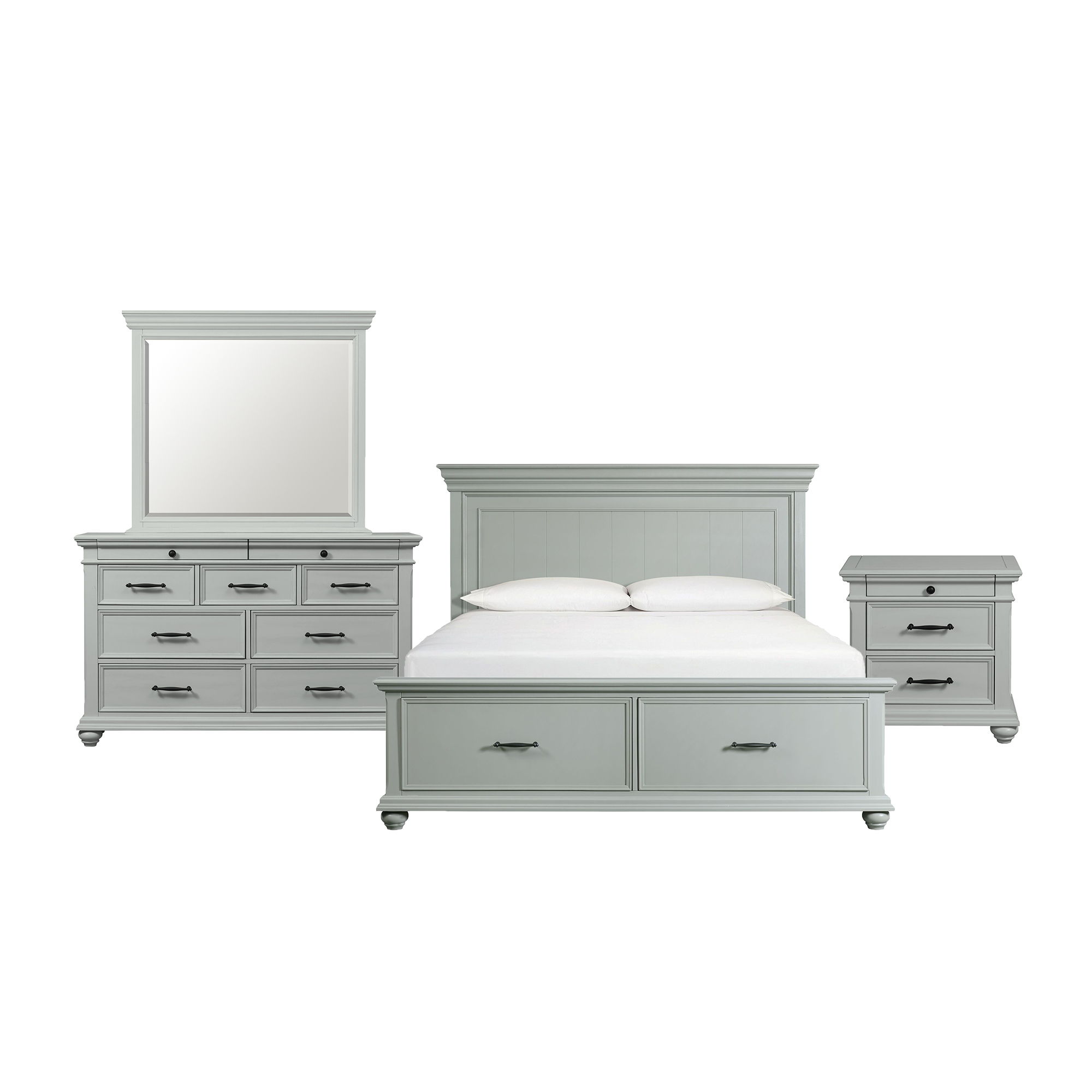 King · 4 Pc · Bedroom Set