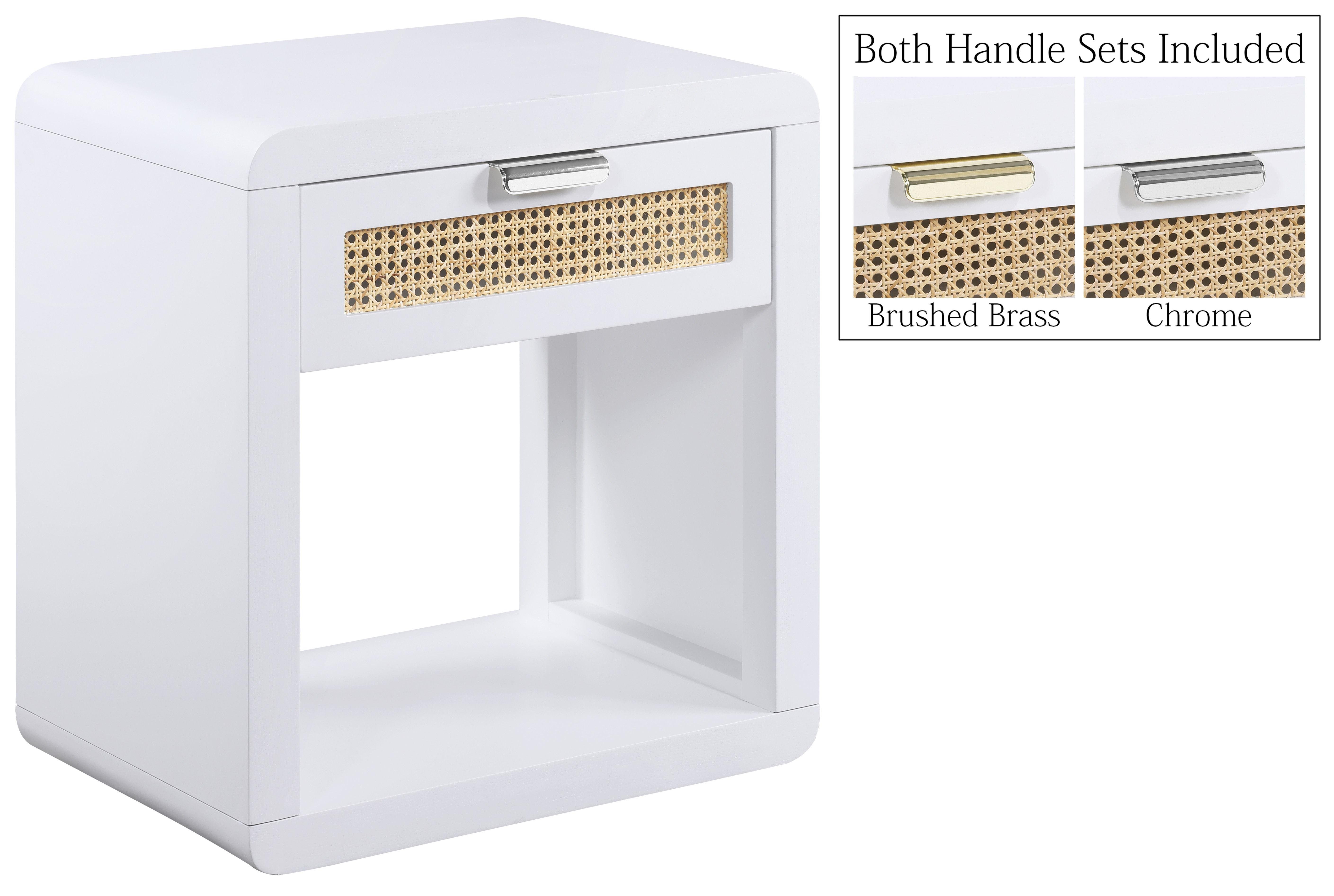 Langham - Night Stand - White