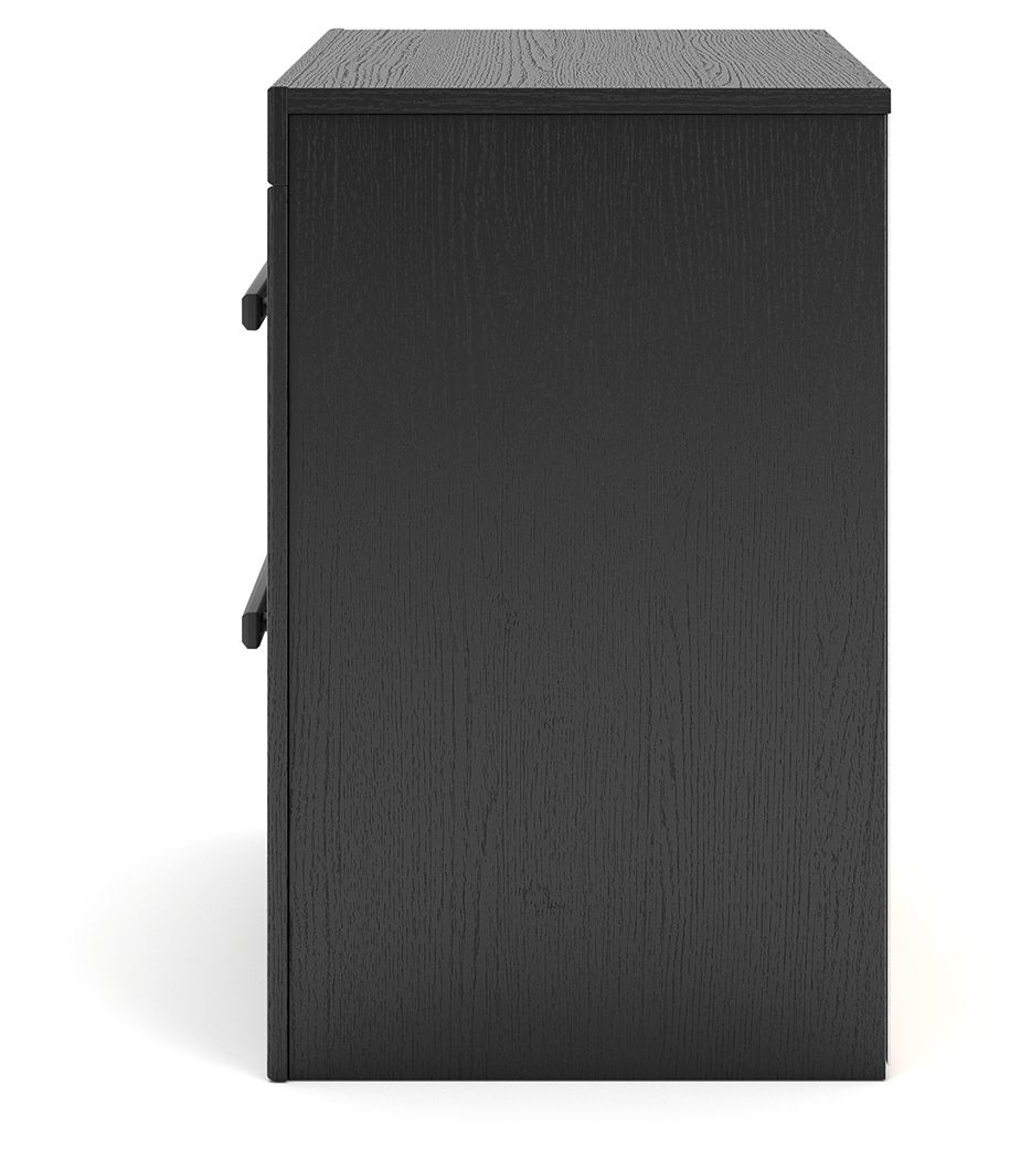 Ashley Furniture Broachmyn - Two Drawer Night Stand - Black / Gray - Image 7