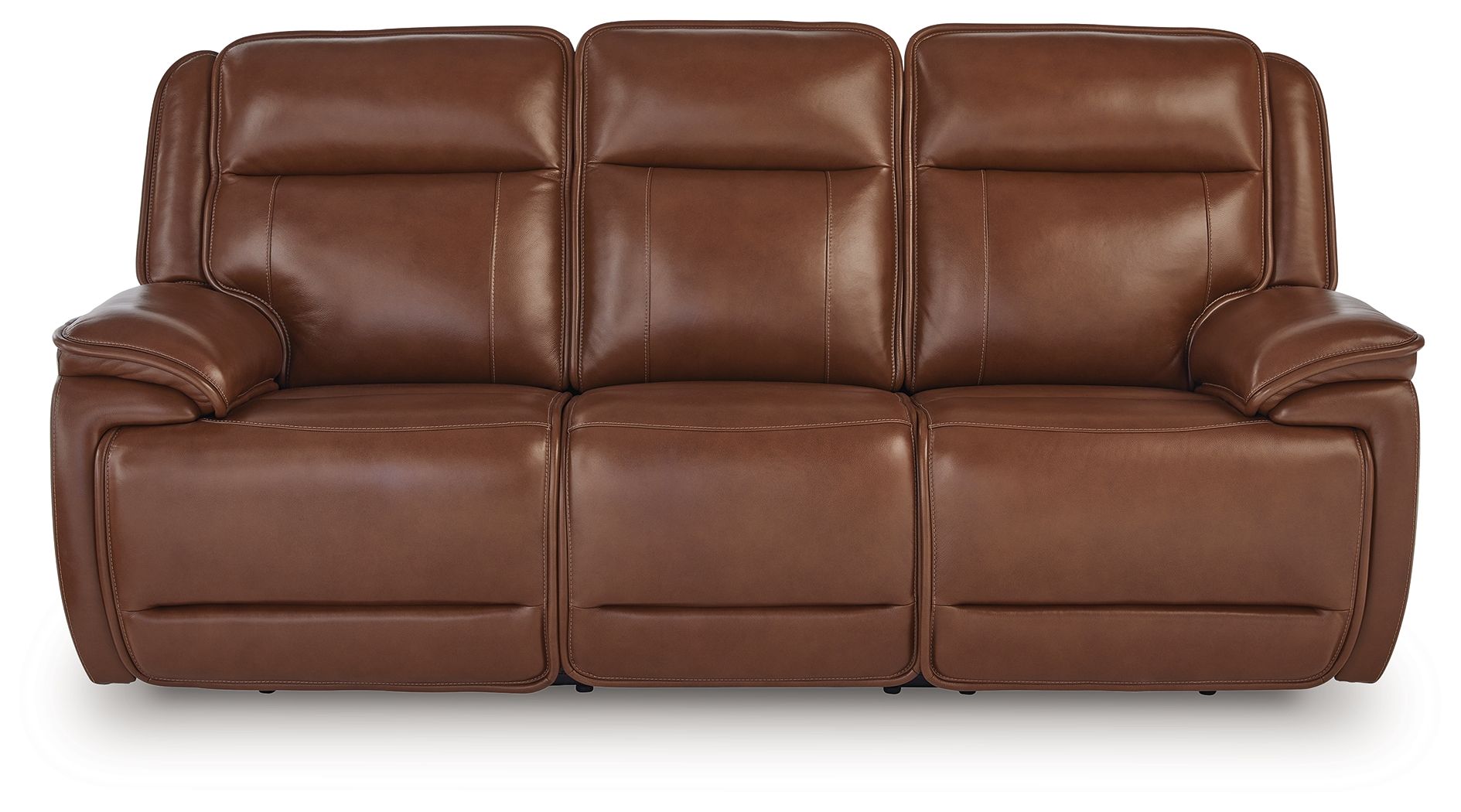Ashley Furniture Healy Pier - Power Reclining Sofa / Adj Headrest - Chocolate - Image 4