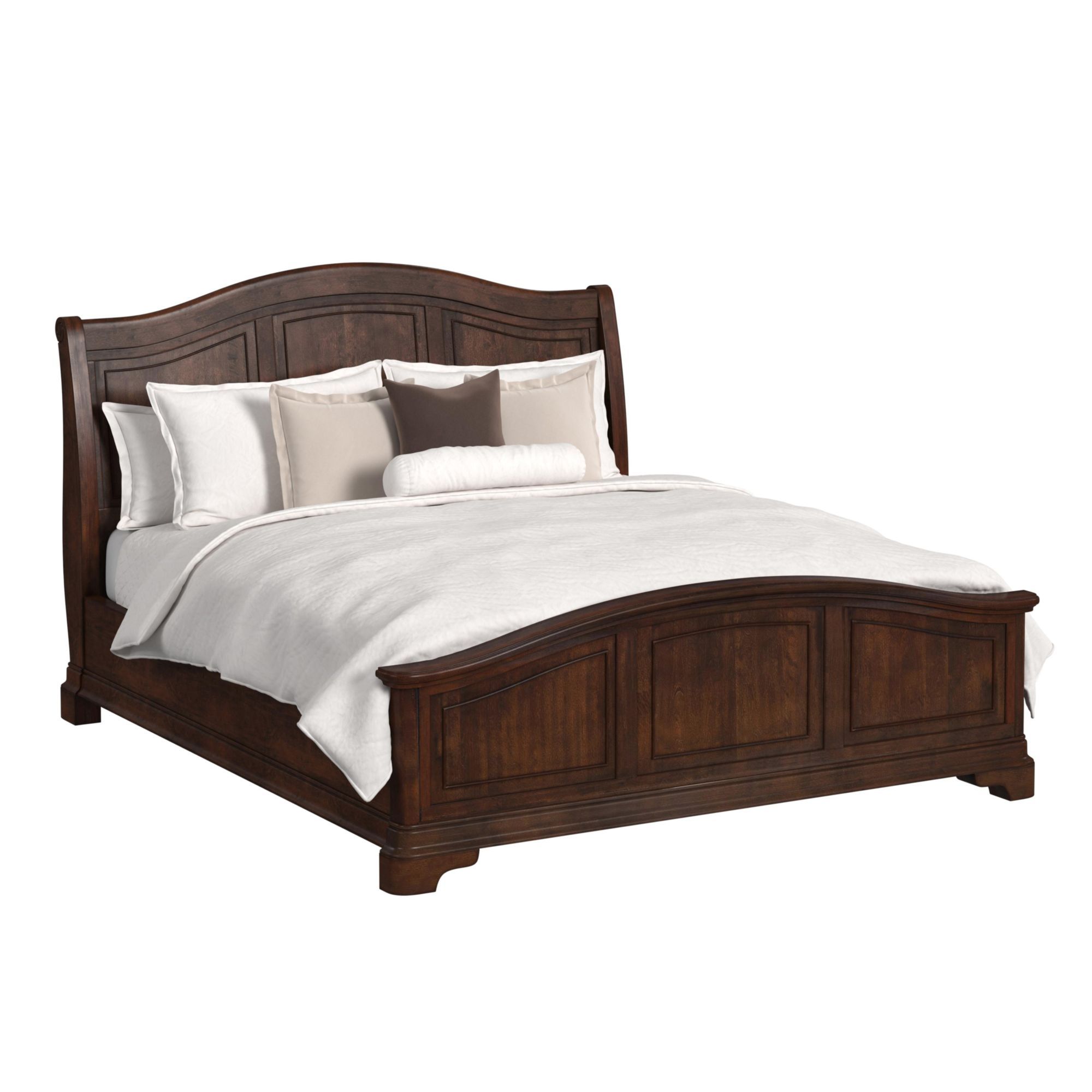 Cameron - King Panel Bed - Cherry