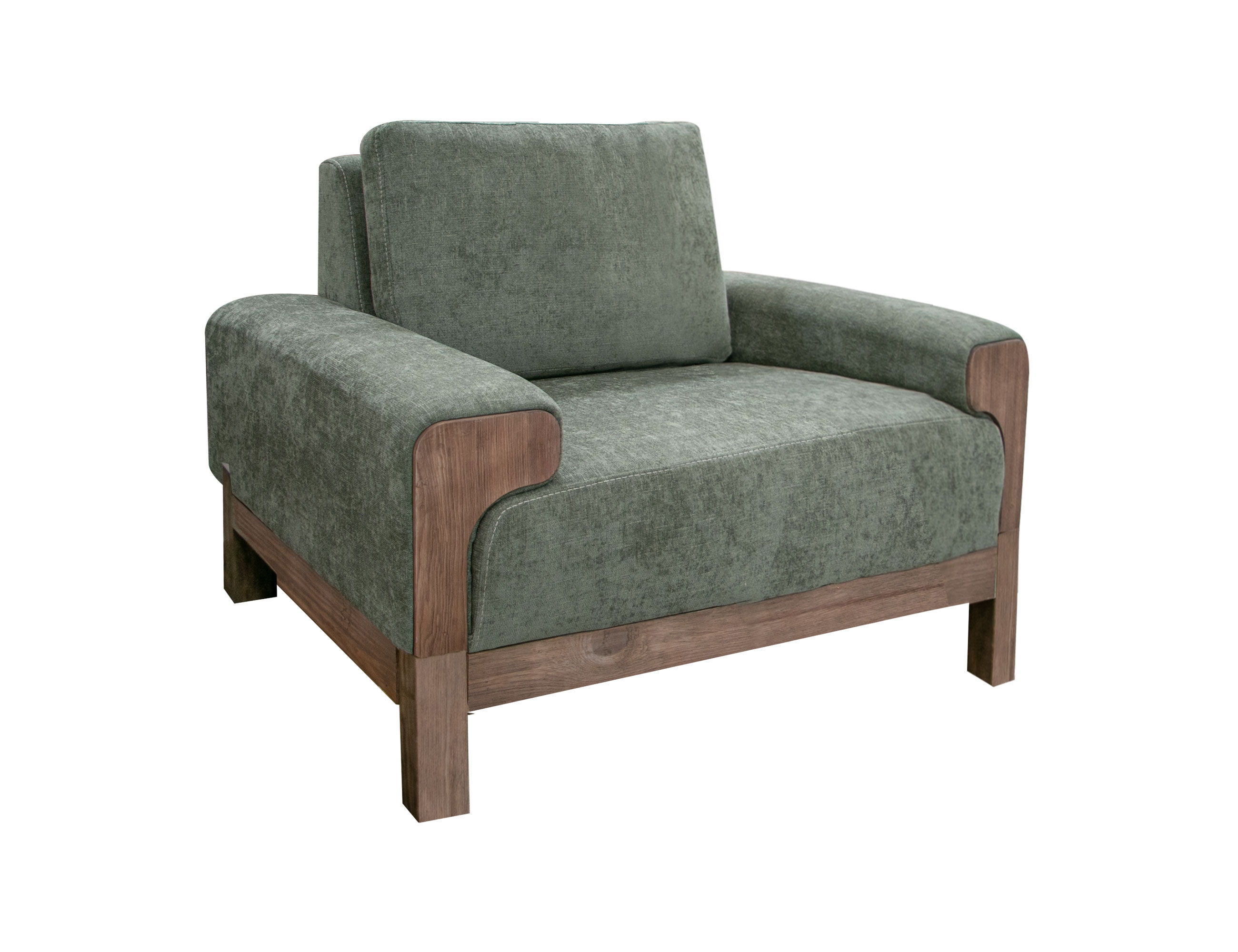 International Furniture Direct Sedona - Arm Chair - Olive Green