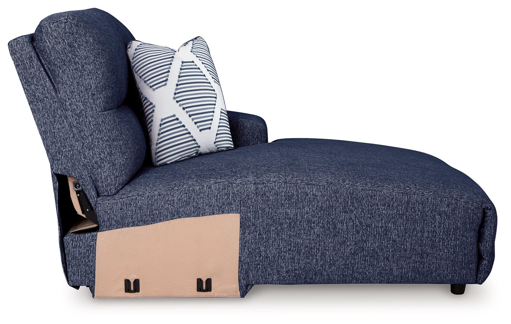 Acklen Place - Raf Power Reclining Back Chaise - Navy