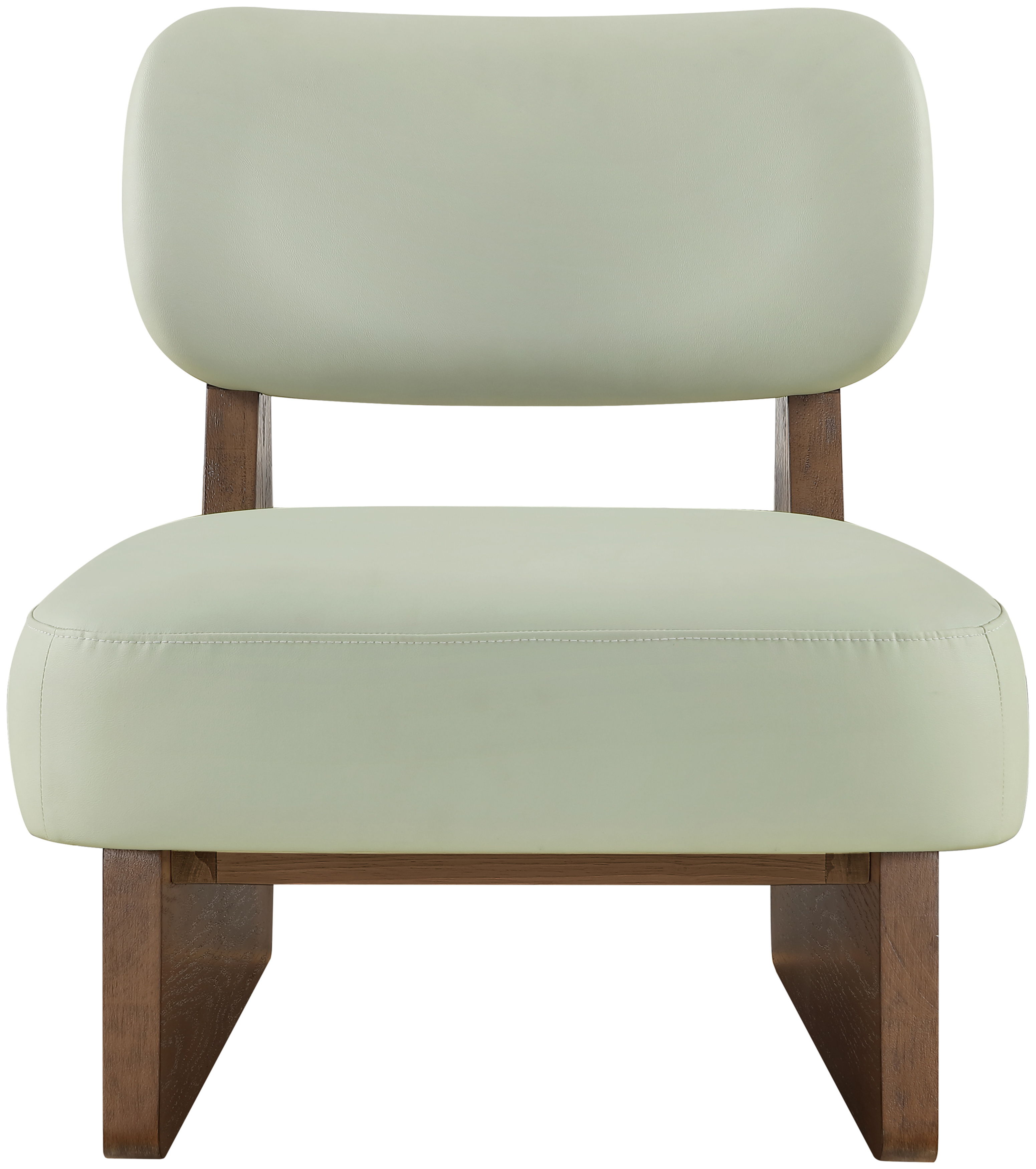 Vetra - Vegan Leather Upholstered Accent Chair - Mint