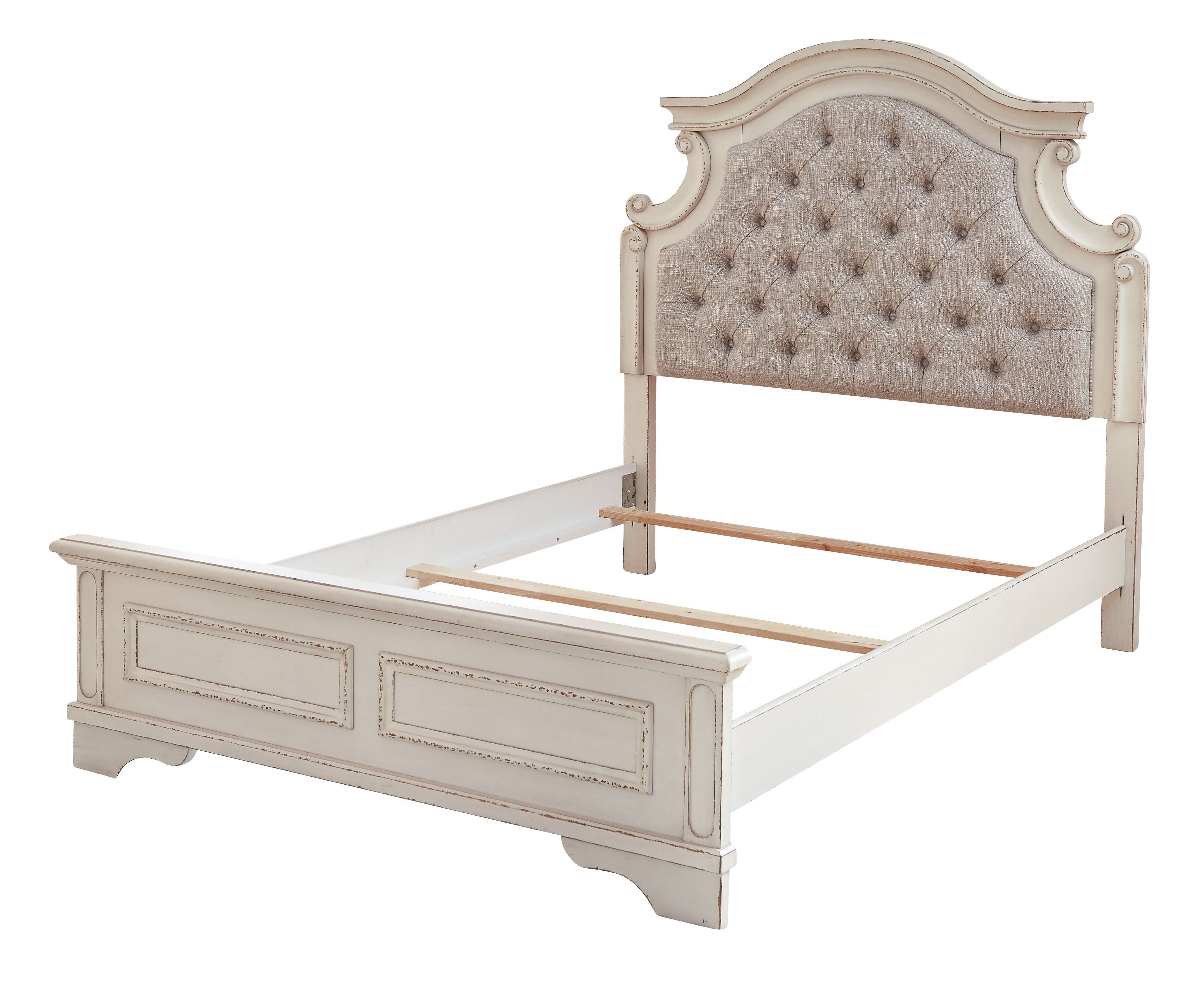 Ashley Furniture Realyn - Full Panel Bed - Chipped White - Image 3