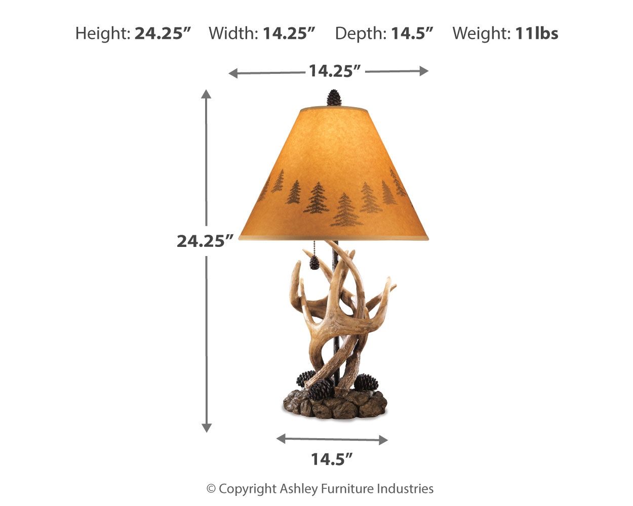 Derek - Poly Table Lamp (Set of 2) - Brown