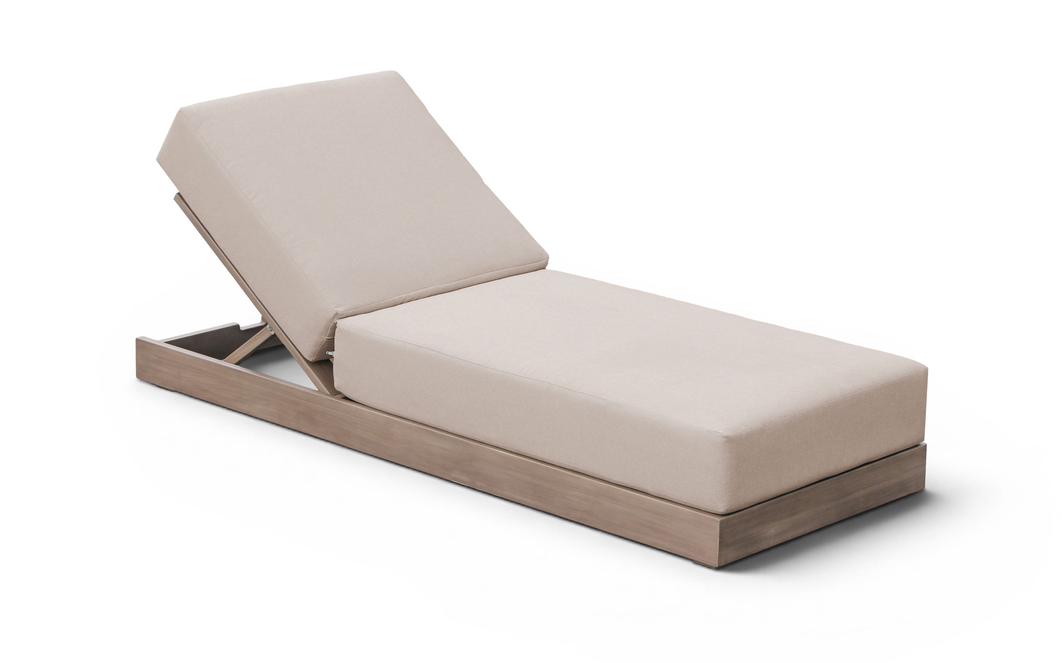 Solace - Olefin Performance Fabric Outdoor Patio Lounge Chair - Beige
