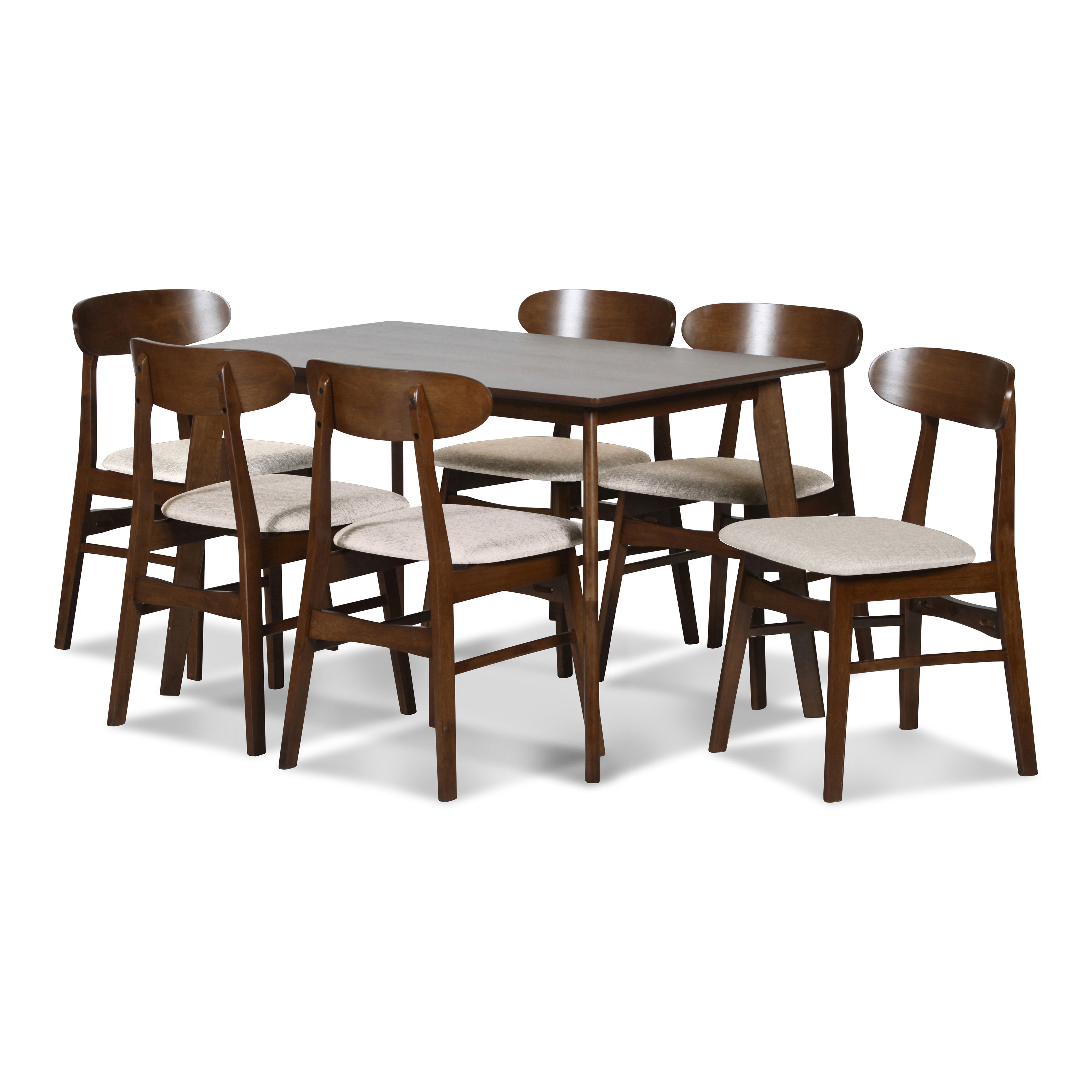7 Pc · Rectangle Dining Table & 6 Chairs