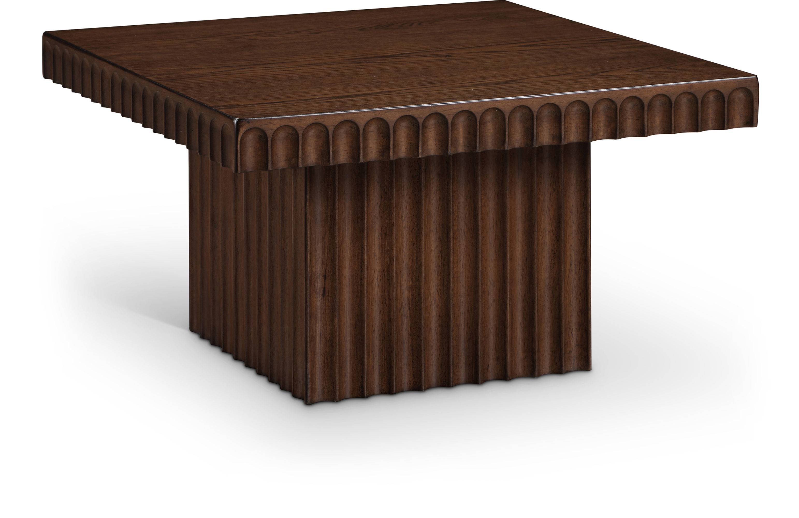 Spencer - 12" Oak Veneer Coffee Table - Brown