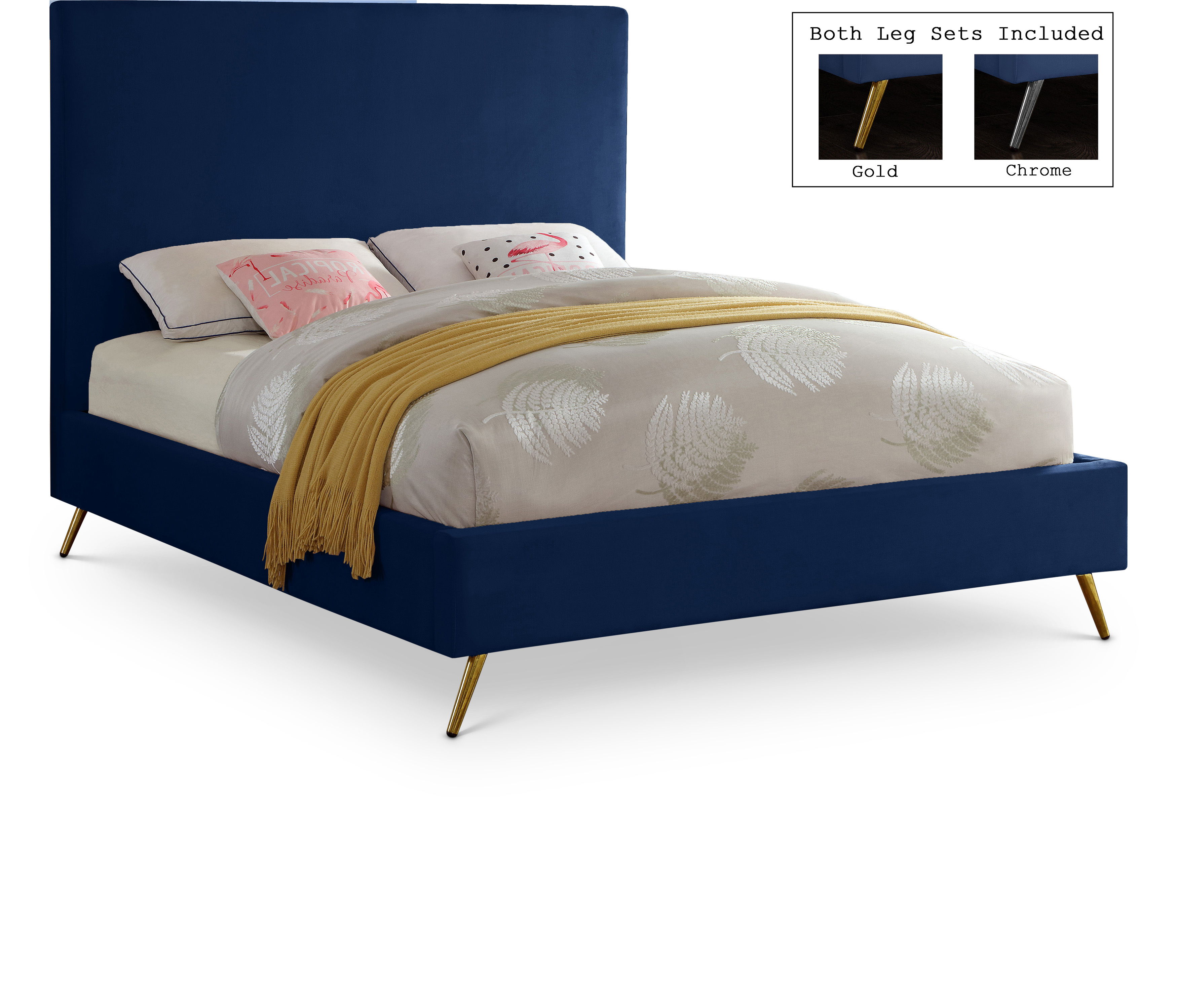 Jasmine - Queen Bed - Navy
