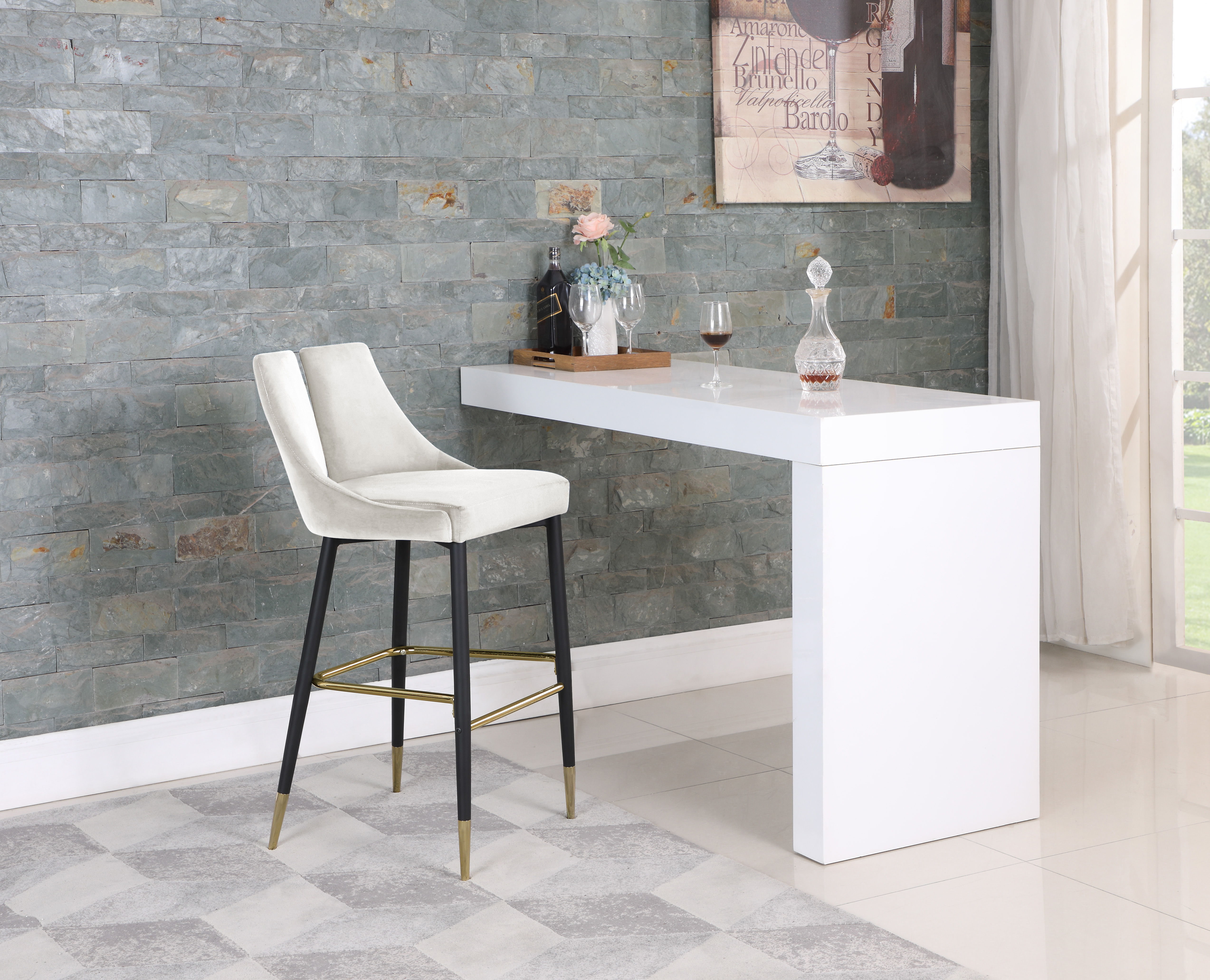 Sleek - Stool (Set of 2) - Cream