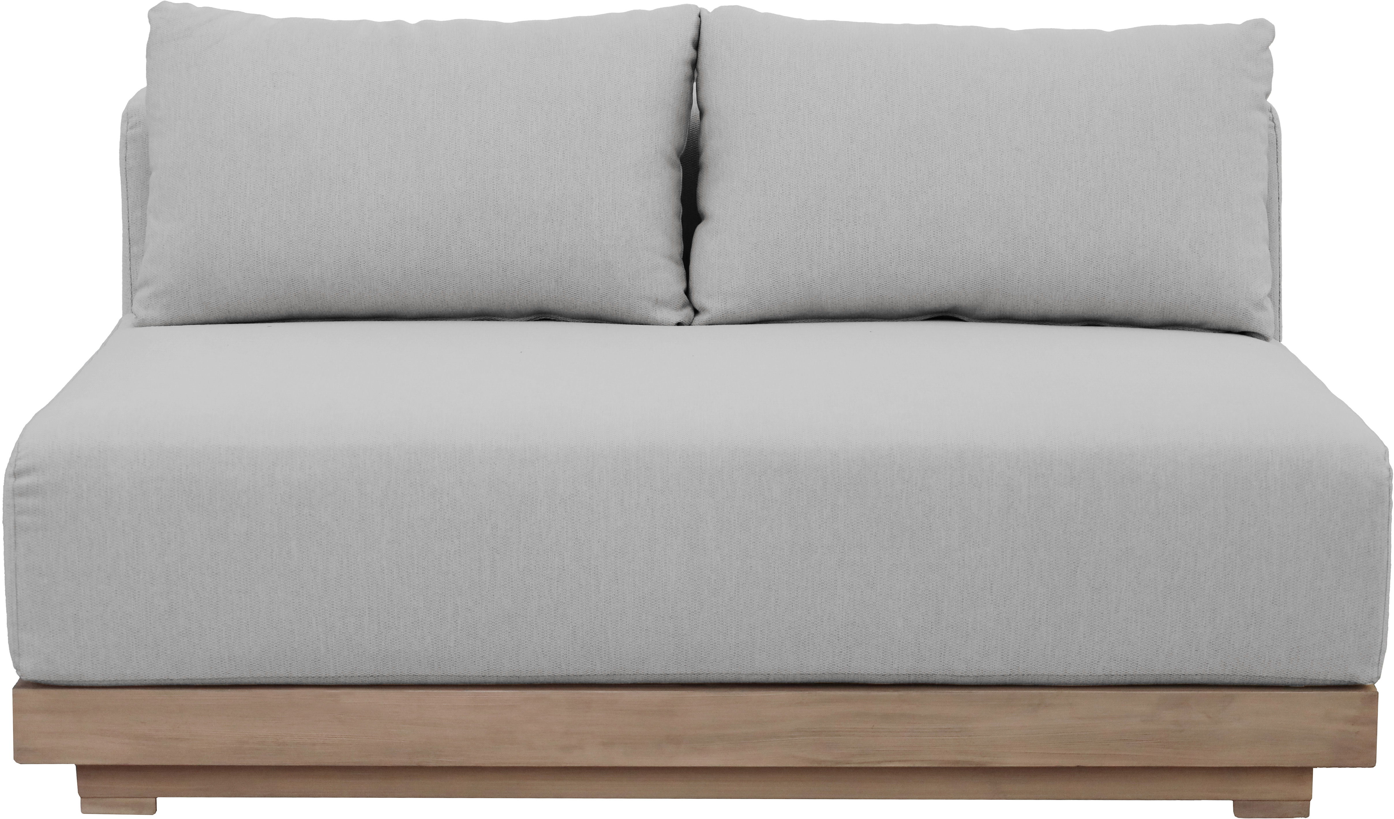 Solace - Olefin Performance Fabric Outdoor Patio Modular Loveseat - Gray