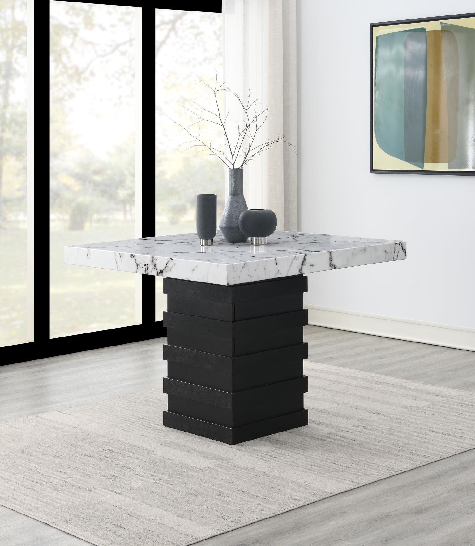 D138 - 5 Piece Dining Room Set (Counter Table, 4 Chairs) - Blue