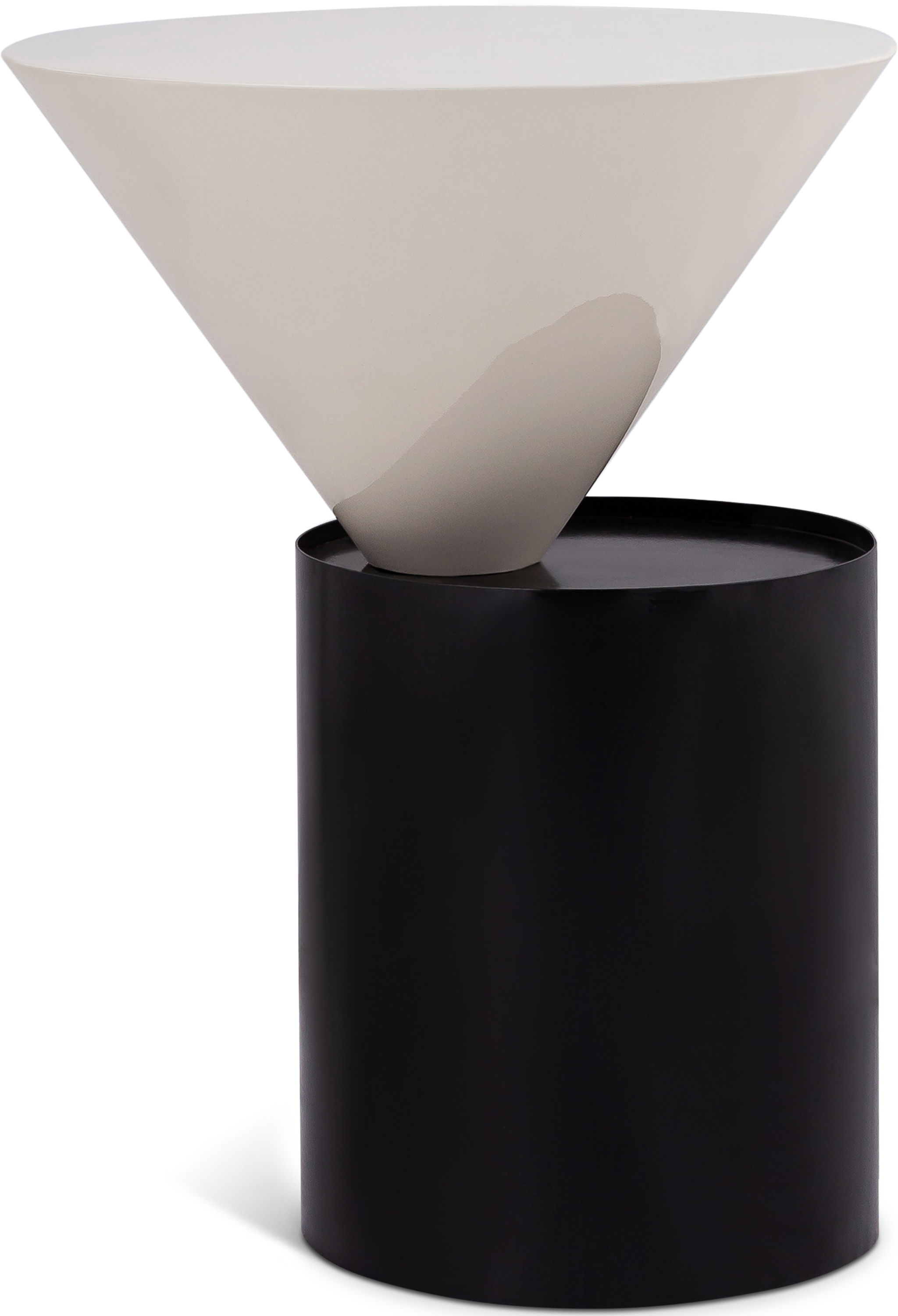 Damon - End Table - Matte Black - Metal