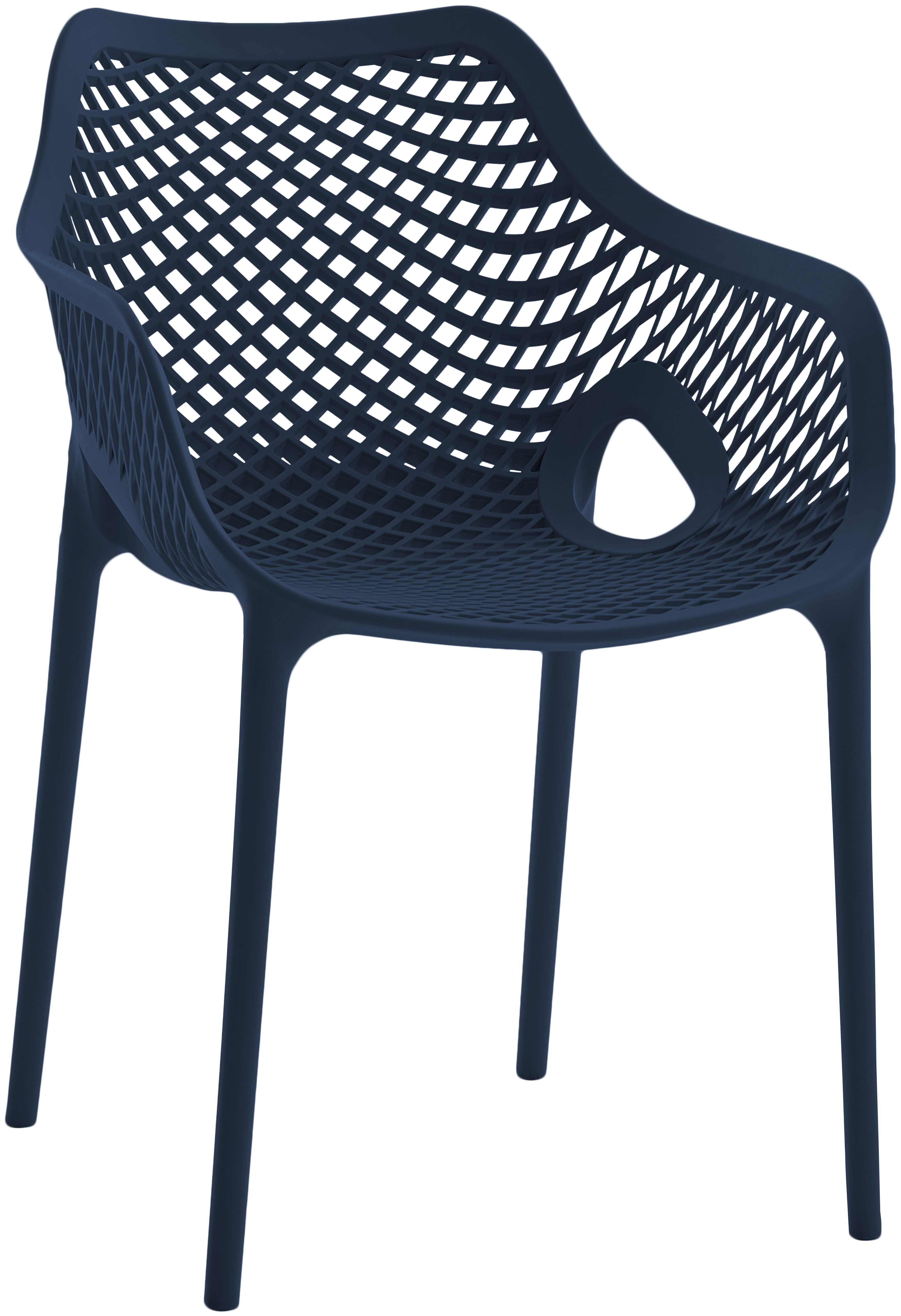 Mykonos - Outdoor Patio Dining Chair (Set of 4) - Navy