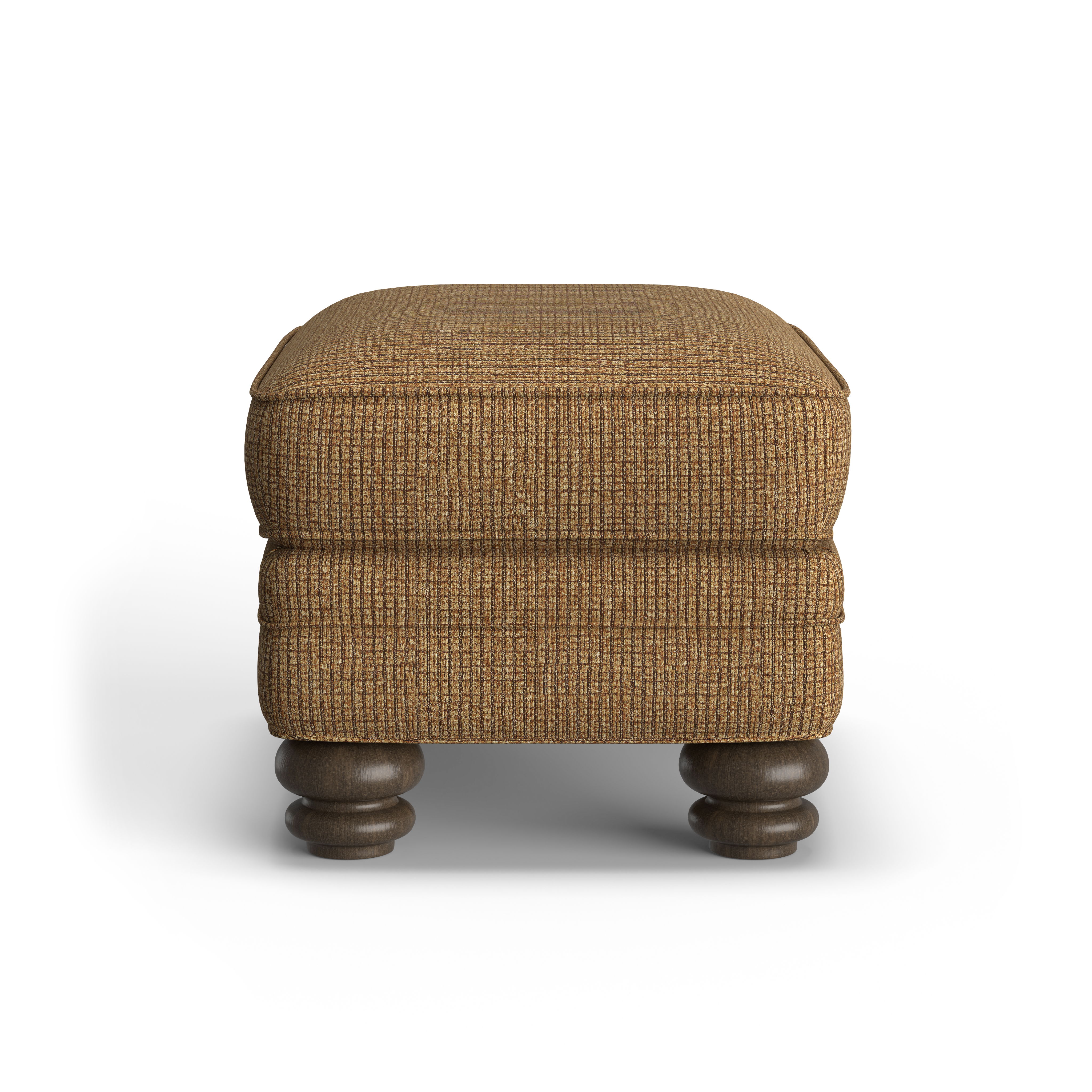 Bay Bridge - Fabric Ottoman, light brown, view 8