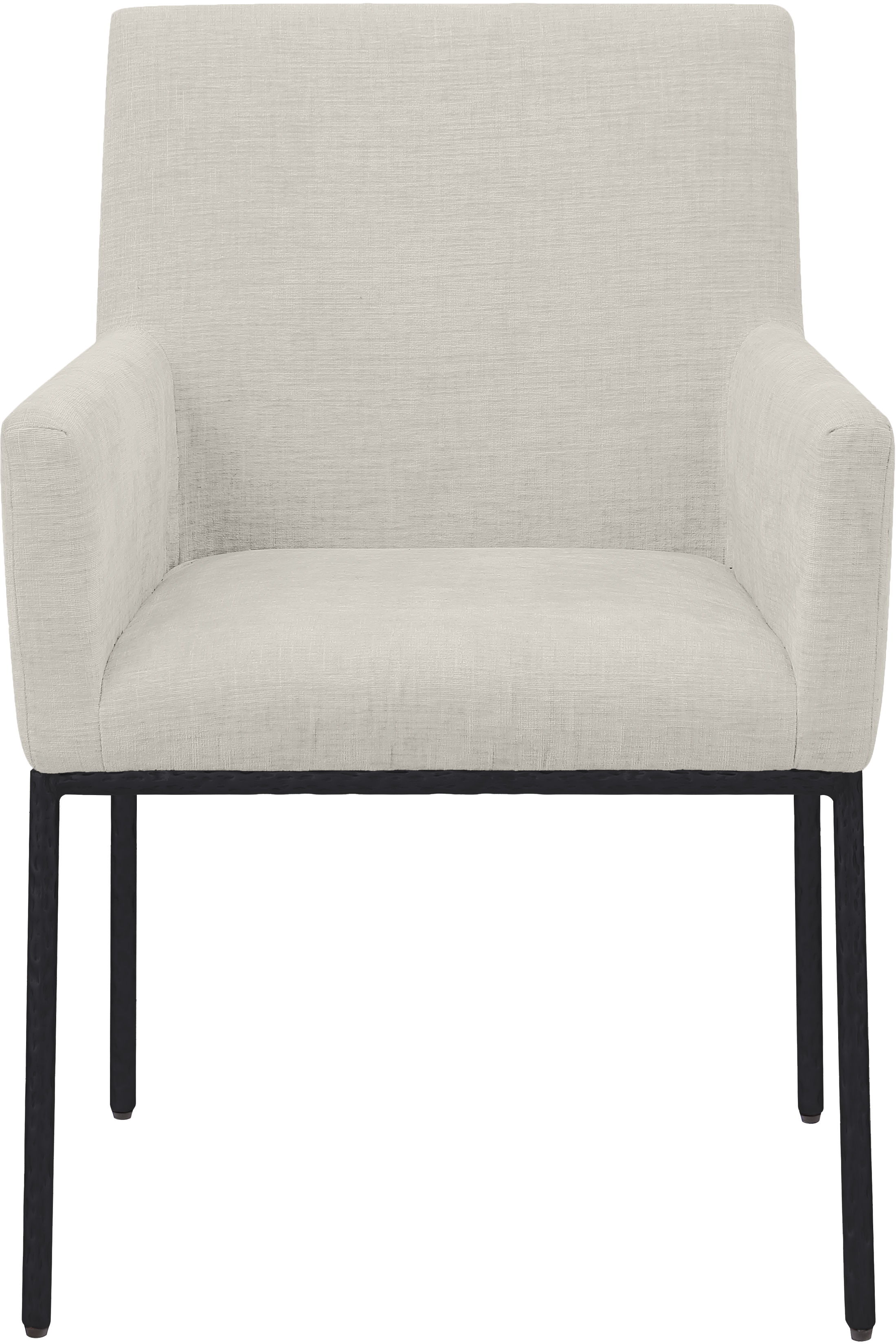 Reeves - Dining Chair With Black Legs (Set of 2) - Cream
