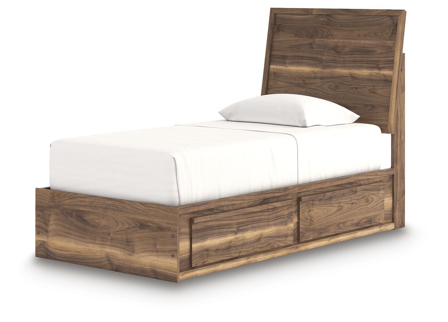 Ashley Furniture Chirason - Twin Panel Bed With Storage - Brown - Image 8