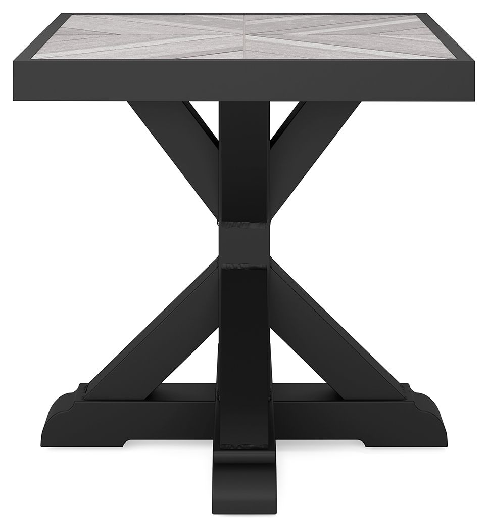 Ashley Furniture Beachcroft - Square End Table - Black / Light Gray - Image 8