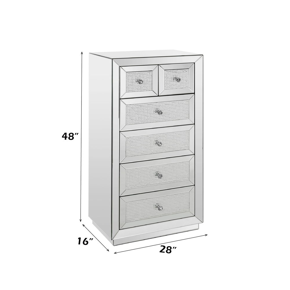Ornat - Cabinet - Faux Square Diamonds, silver, view 3