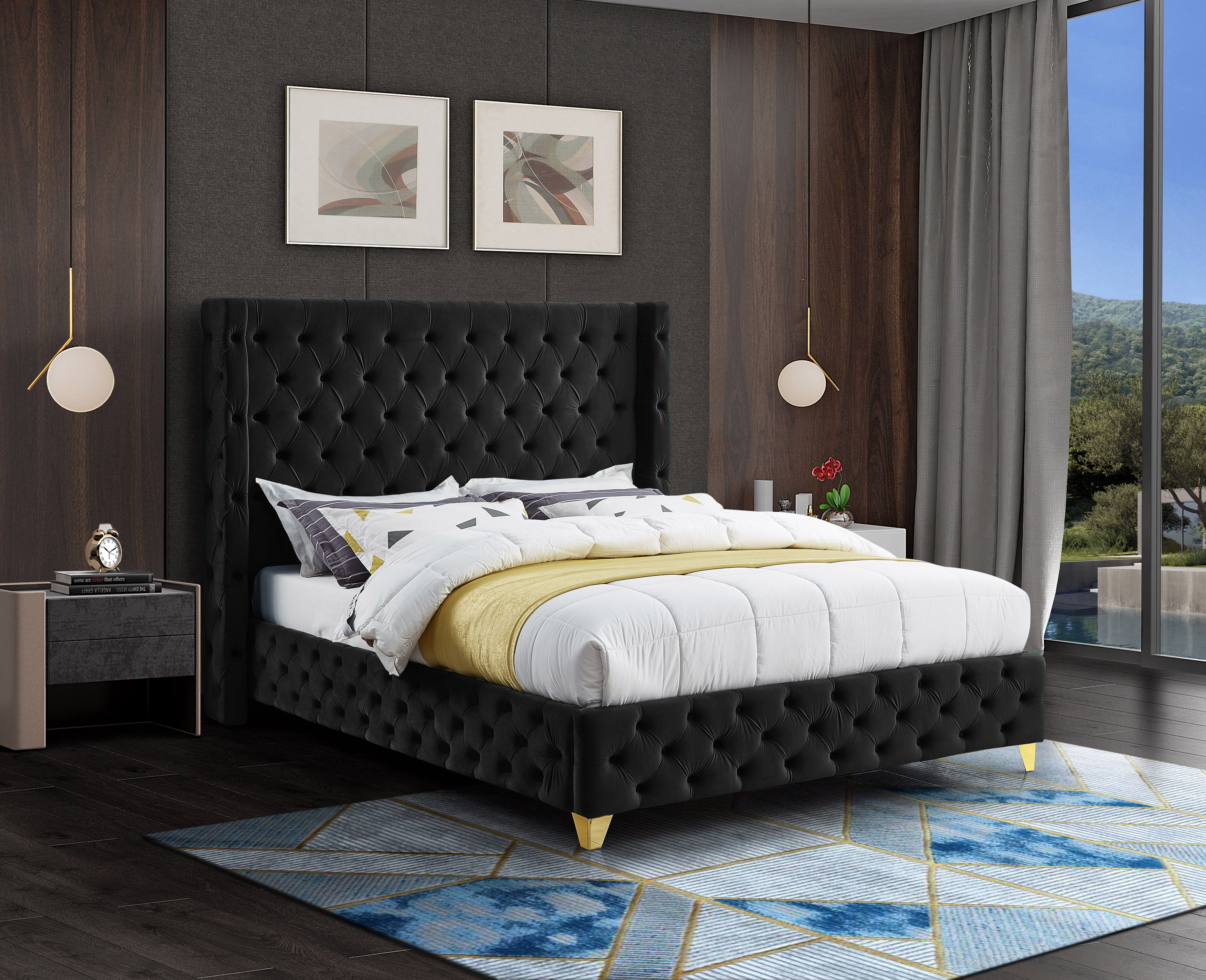Savan - Queen Bed - Black