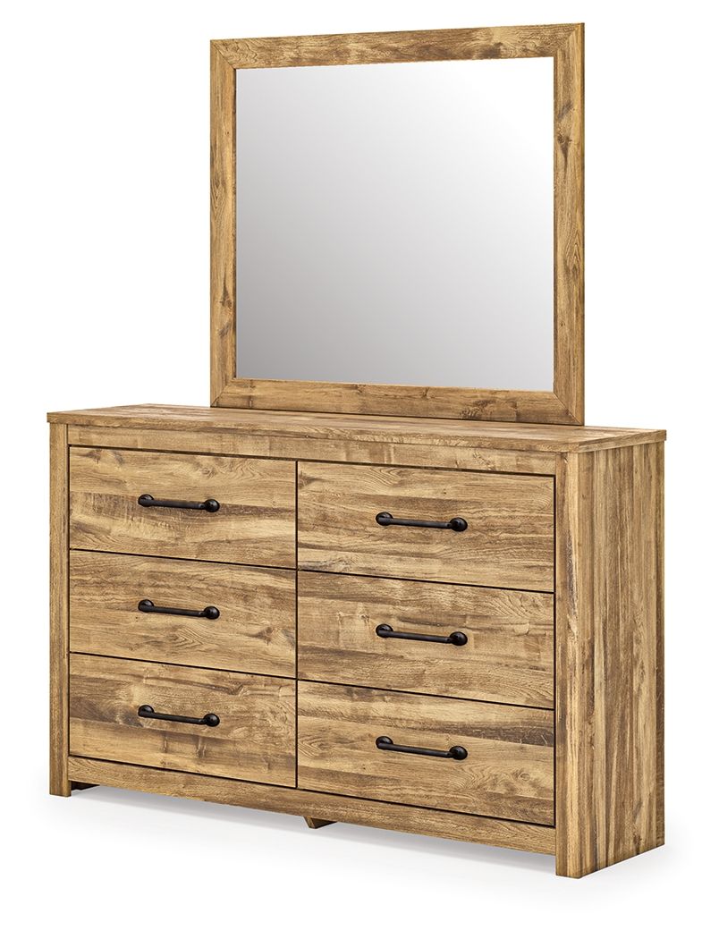 Ashley Furniture Maystonna - Dresser And Mirror - Brown - Image 4
