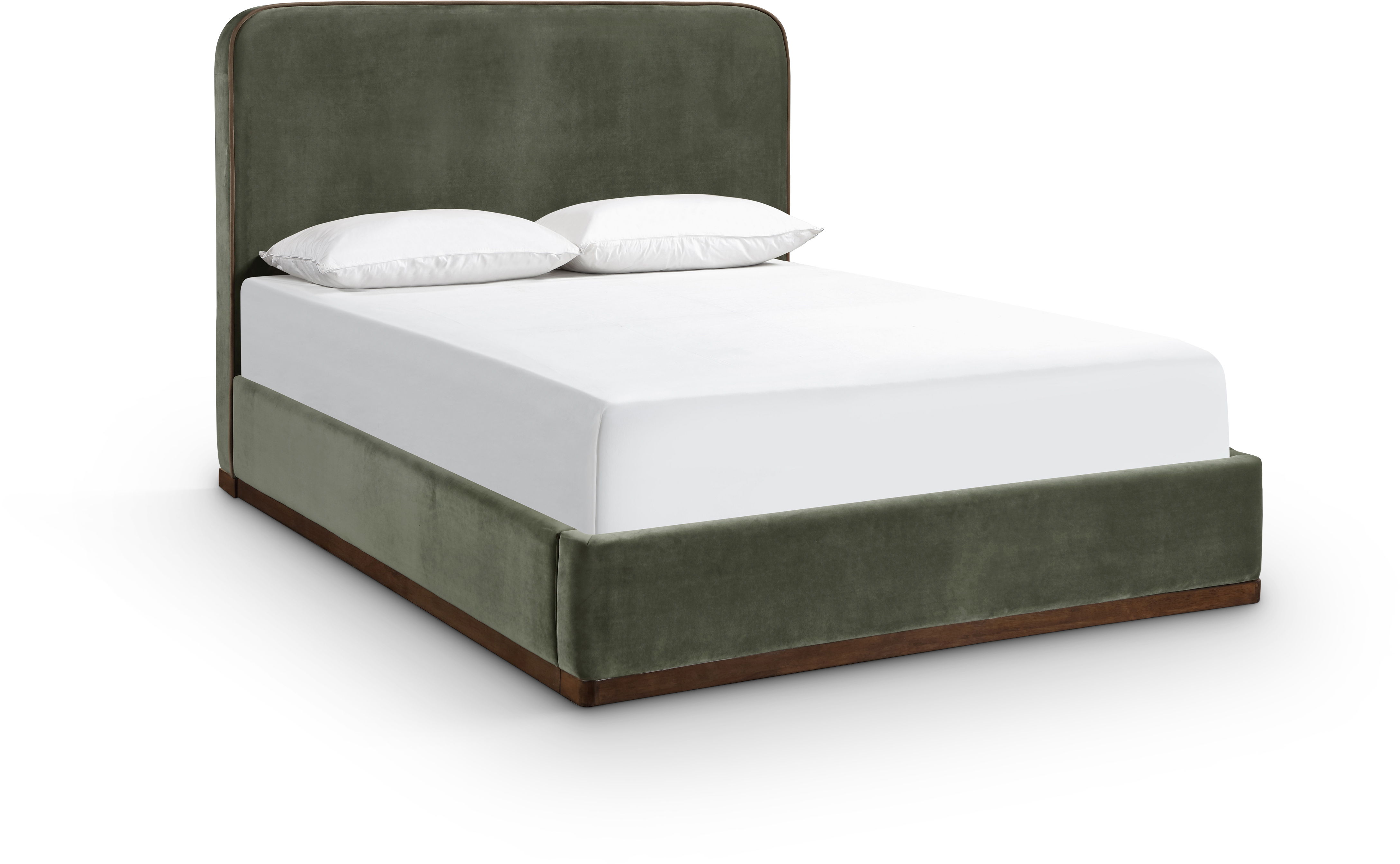 Rava - Queen Bed - Green / Brown