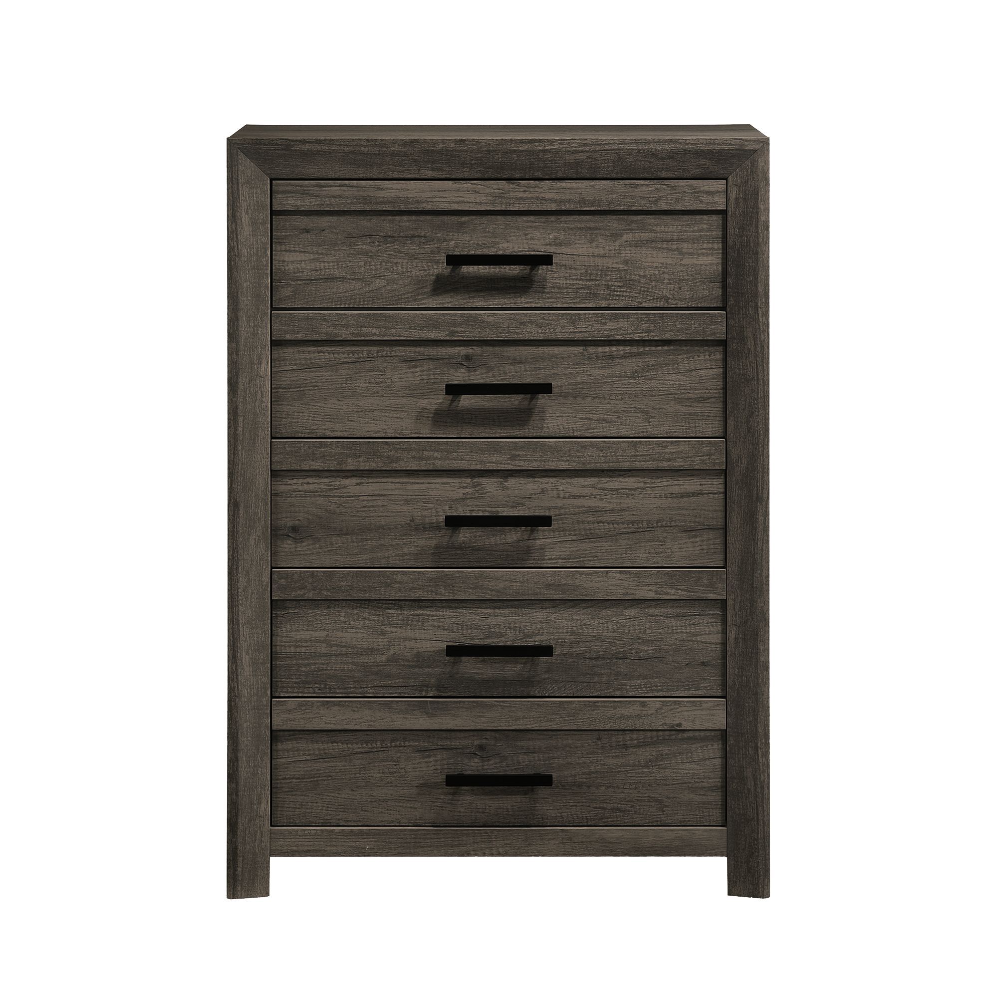 Eleanor - 5-Drawer Chest - Mocha Gray