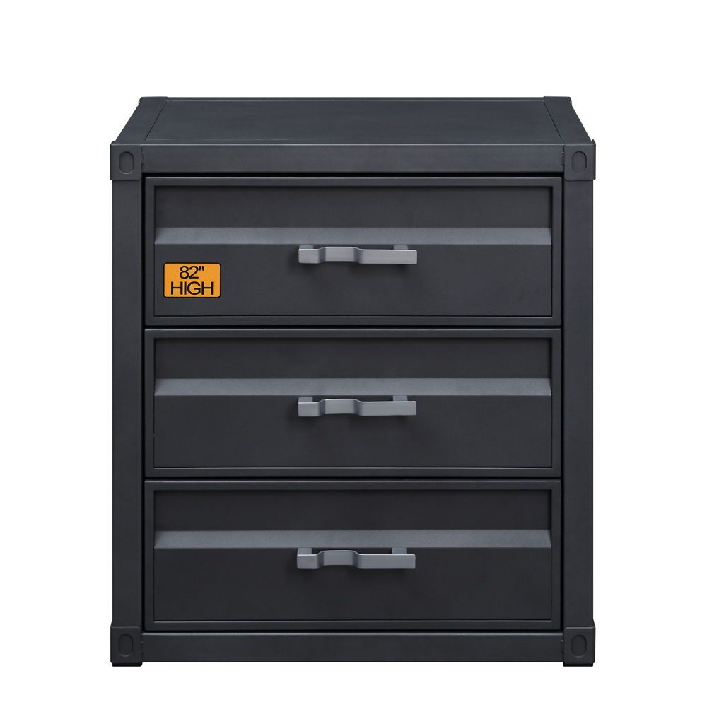 Cargo - Chest With 3 Drawers - Gunmetal, dark gray, view 3