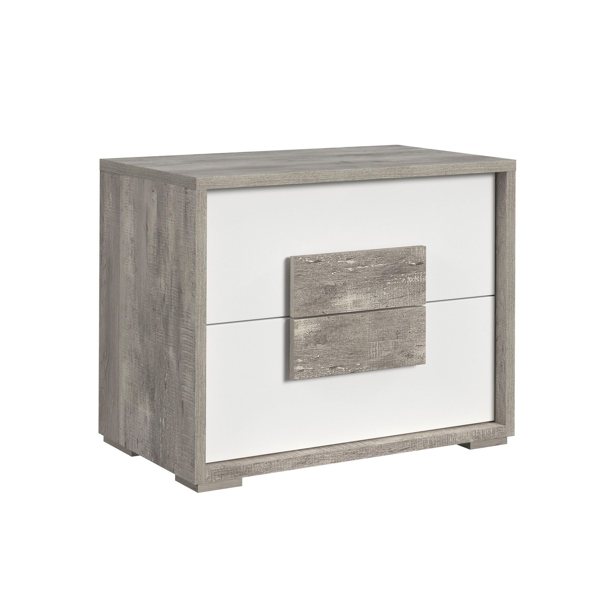 2-Drawer Nightstand With USB