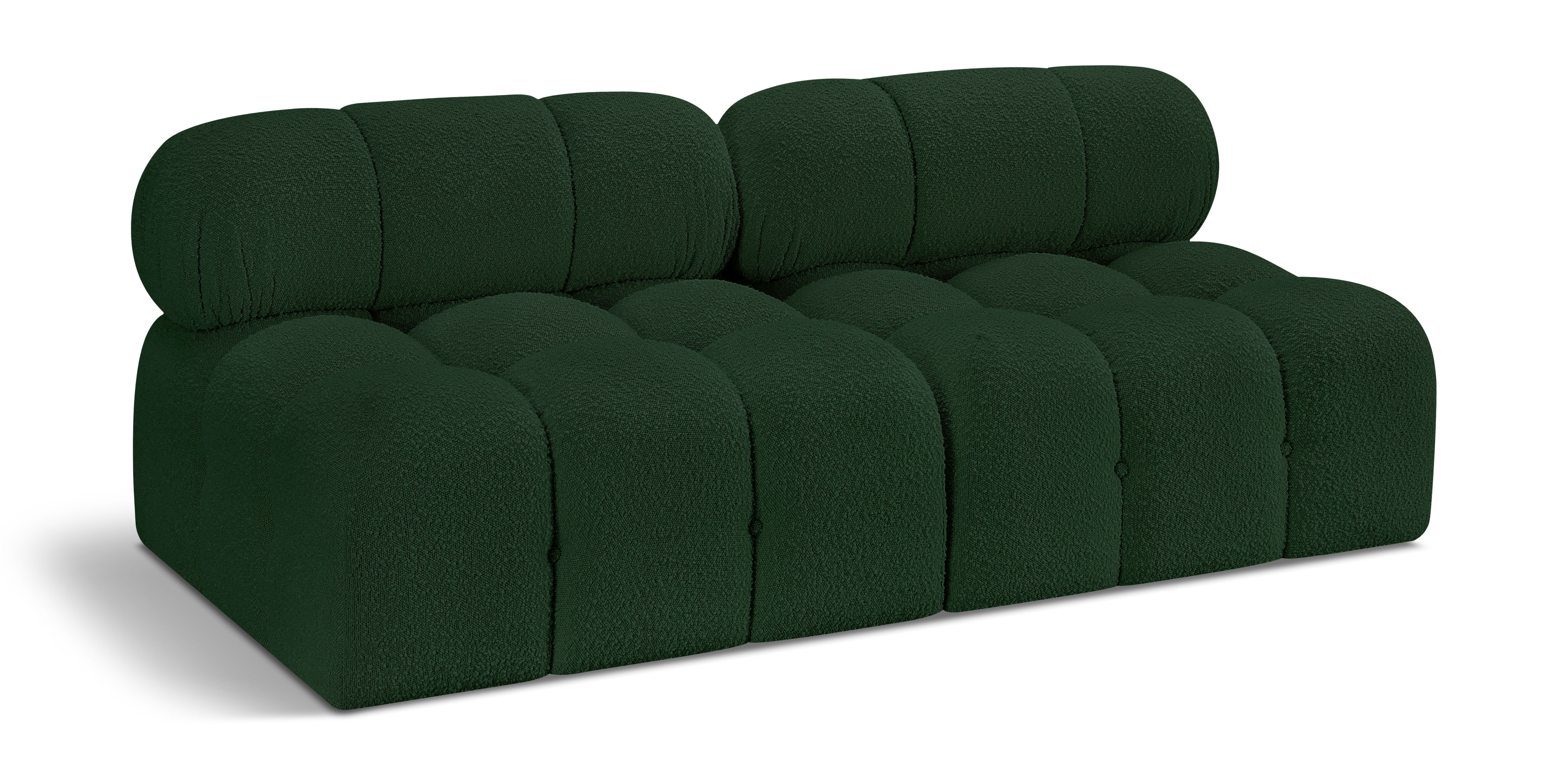 Ames - 2 Seat Modular Armless Sofa - Green