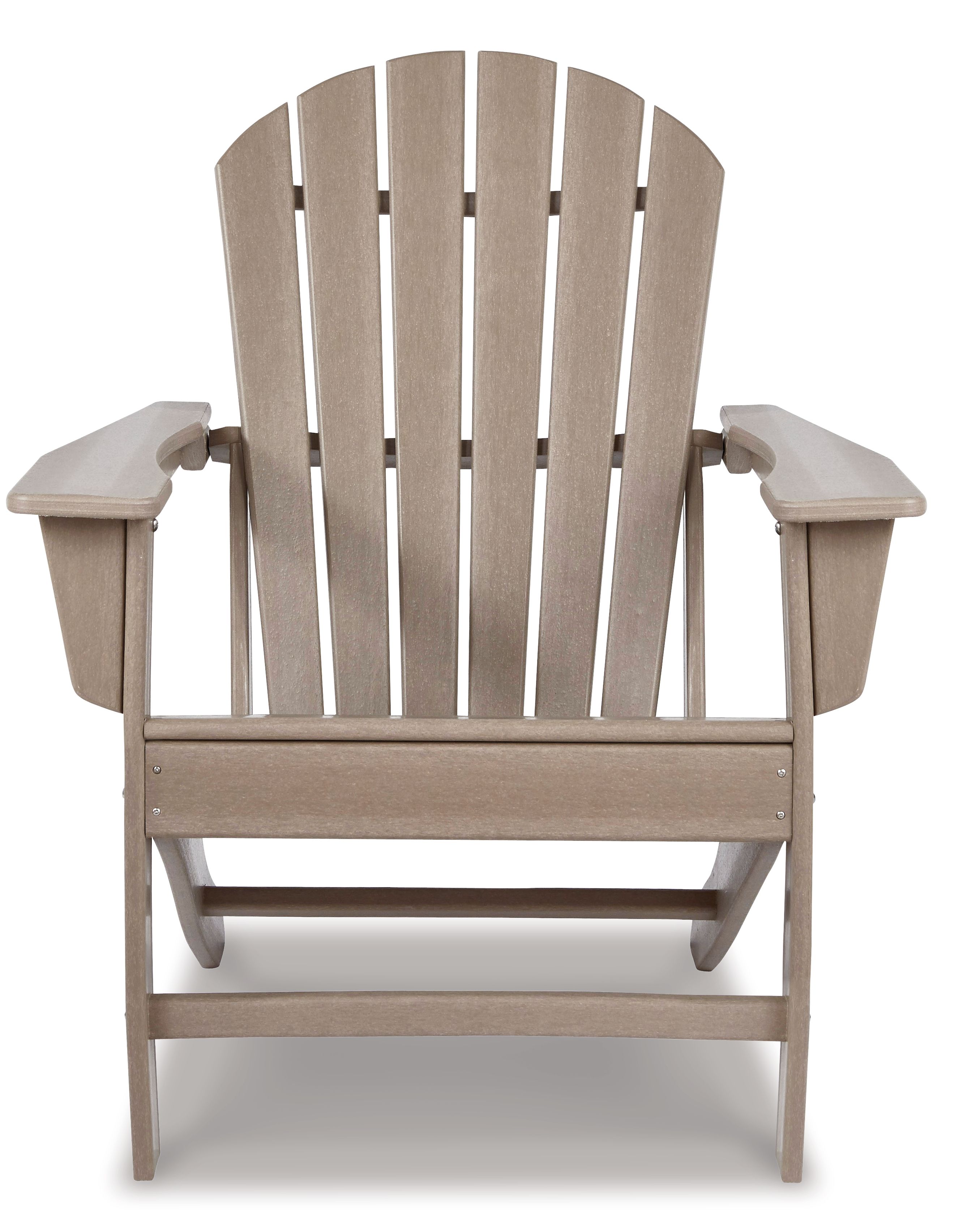 Ashley Furniture Sundown Treasure - 2 Pc. - Adirondack Chair And Ottoman - Driftwood - Image 4