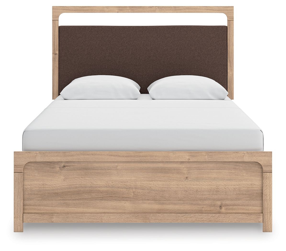 Ashley Furniture Kinlanni - Queen Upholstered Panel Bed - Tan - Image 4