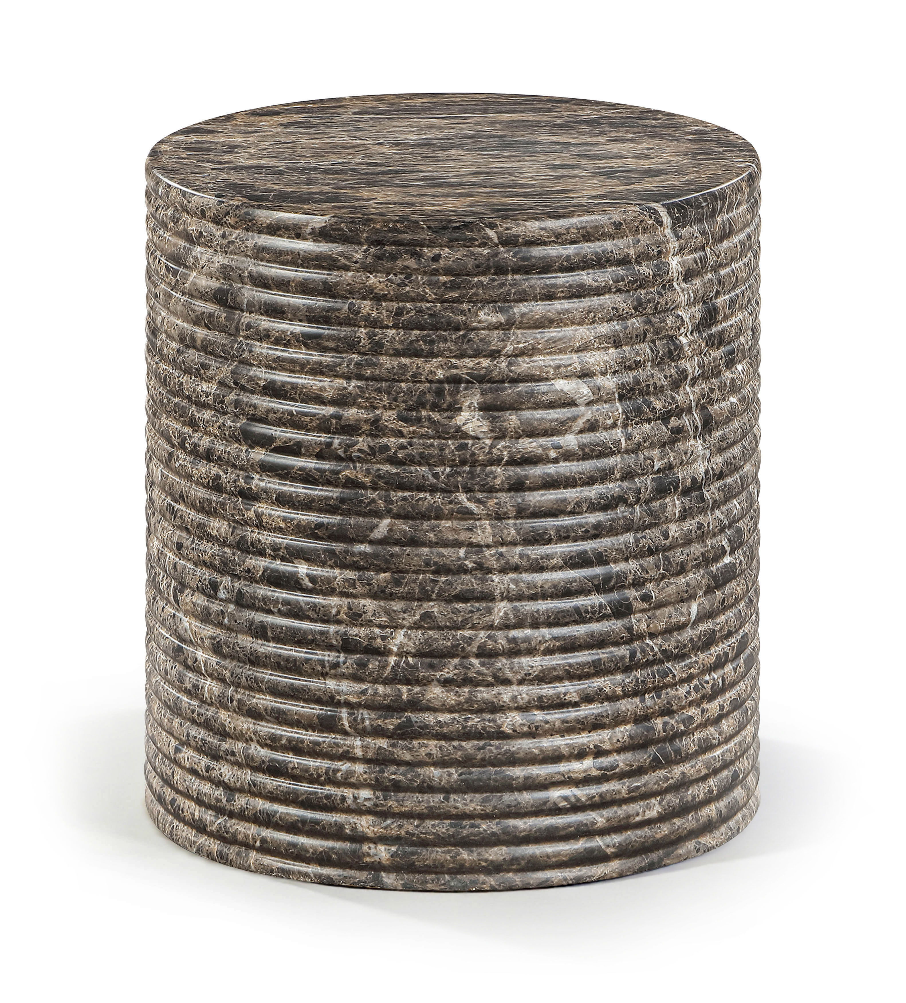 Rapallo - Concrete Indoor/Outdoor End Table - Brown