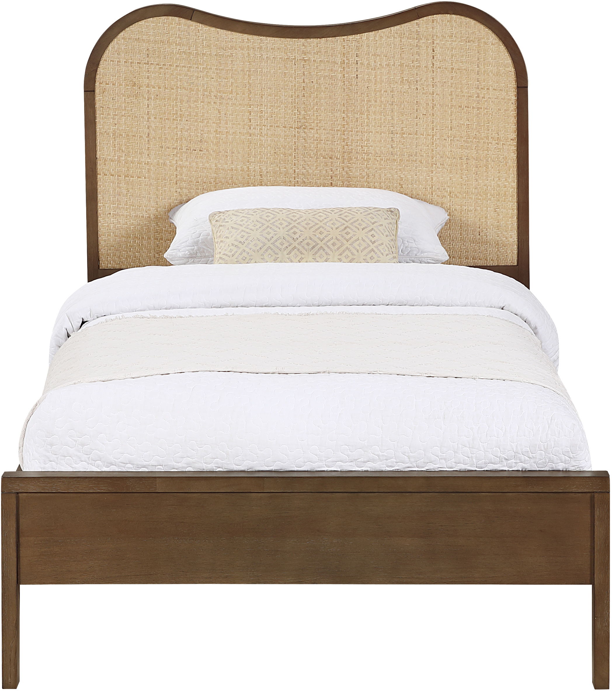 Windsor - Solid Wood Twin Bed (3 Boxes) - Brown