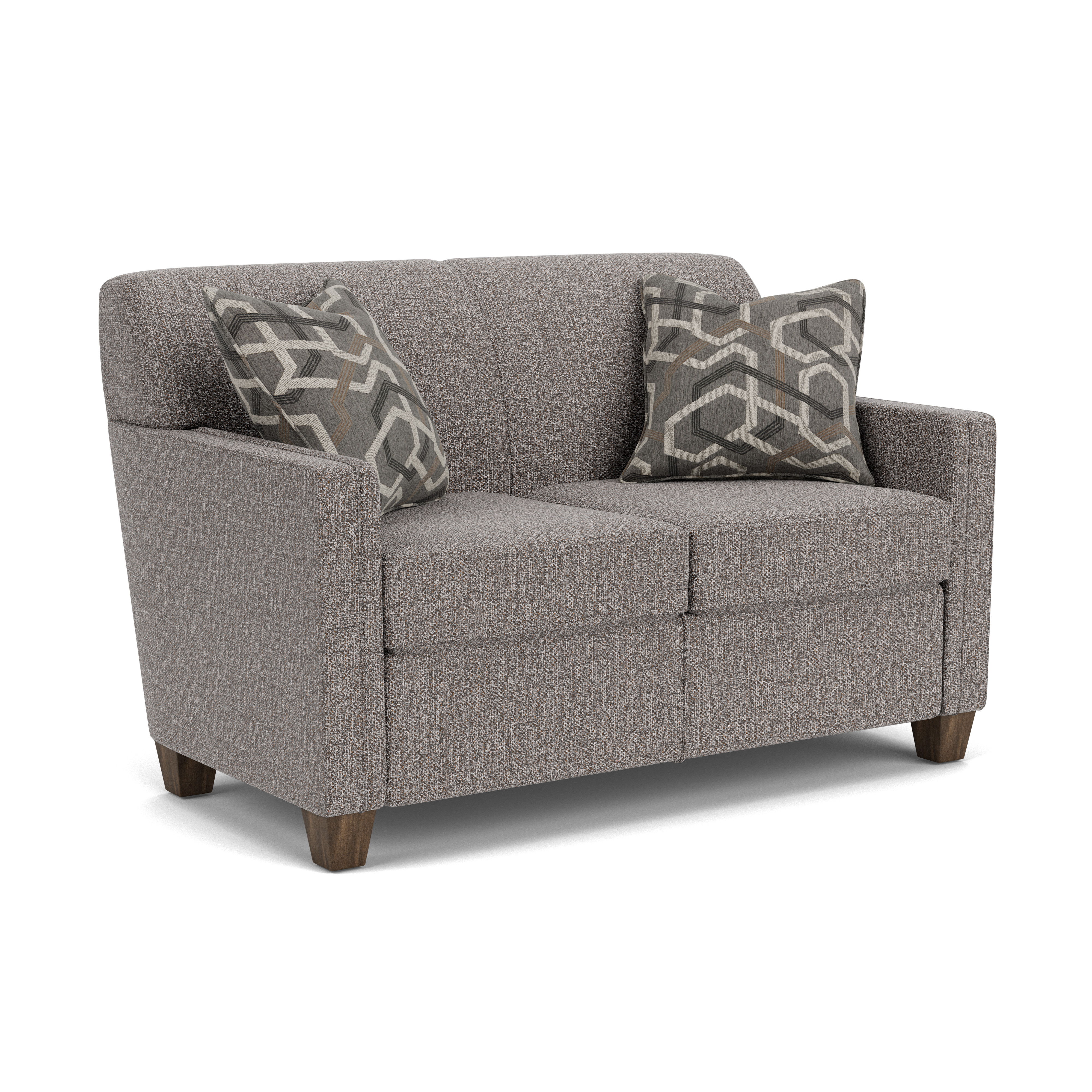 Nora - Fabric Loveseat, gray, view 2