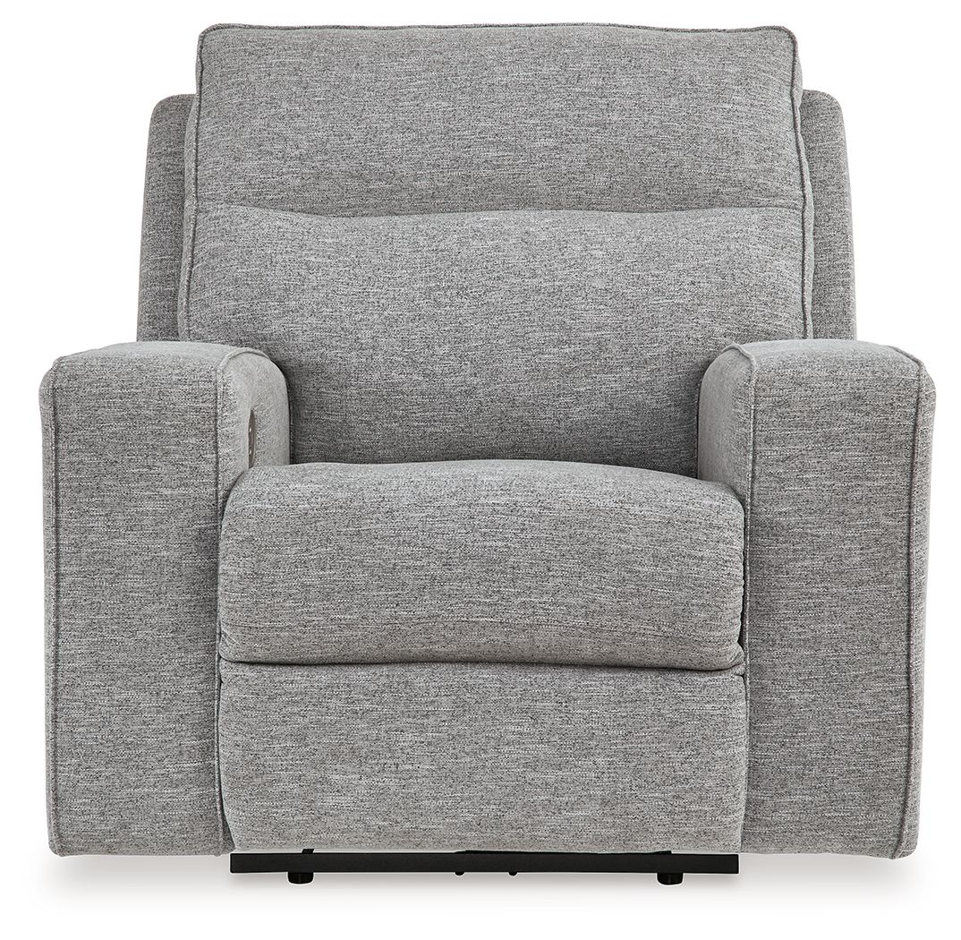 Ashley Furniture Biscoe - Power Recliner /Adj Headrest - Pewter - Image 4
