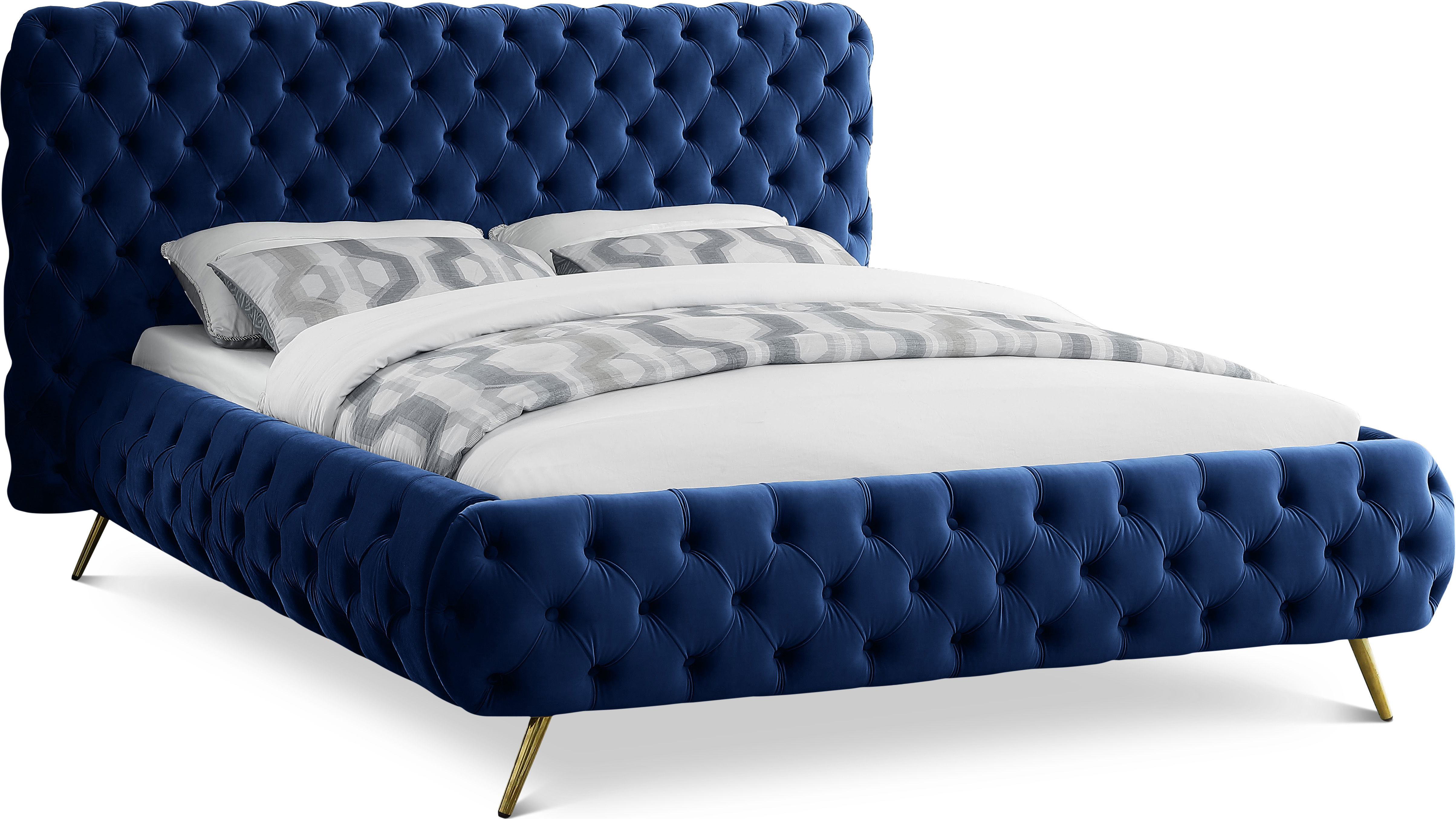 Delano - Queen Bed - Navy