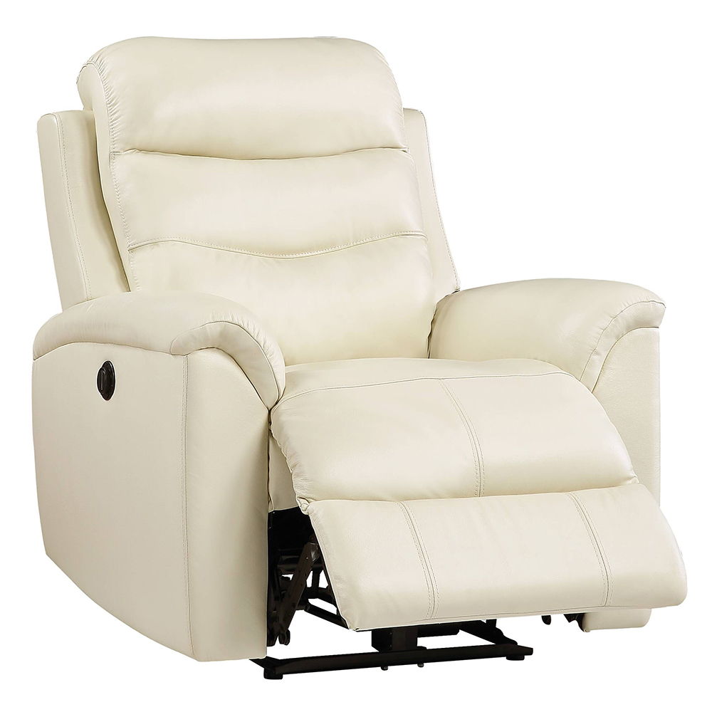 Ava - Power Motion Recliner - Beige Top Grain Leather Match, beige, view 5