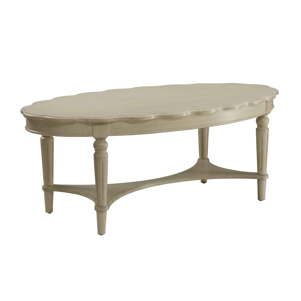 Fordon - Coffee Table - French Antique White, beige