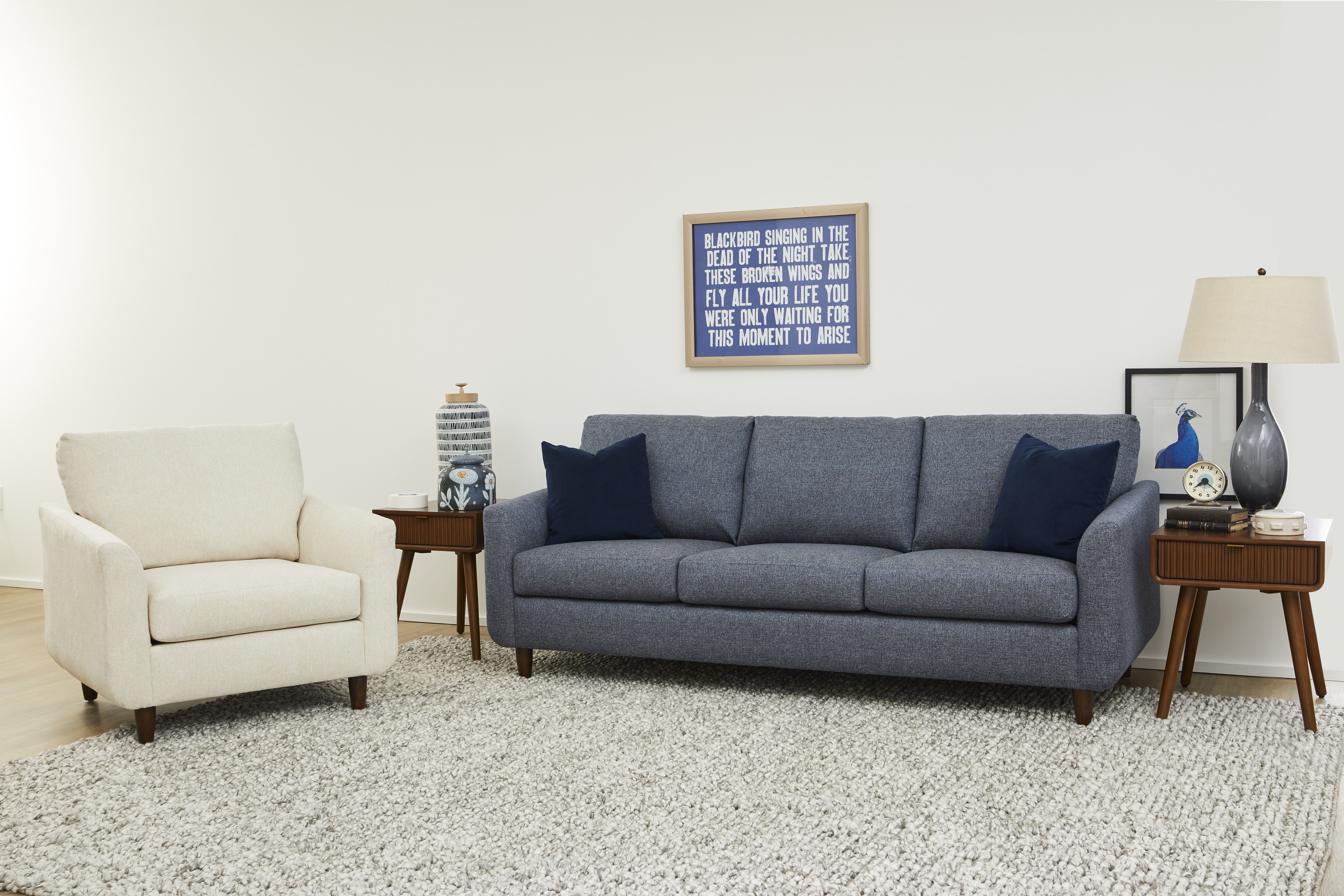 Mia - Fabric Sofa, beige