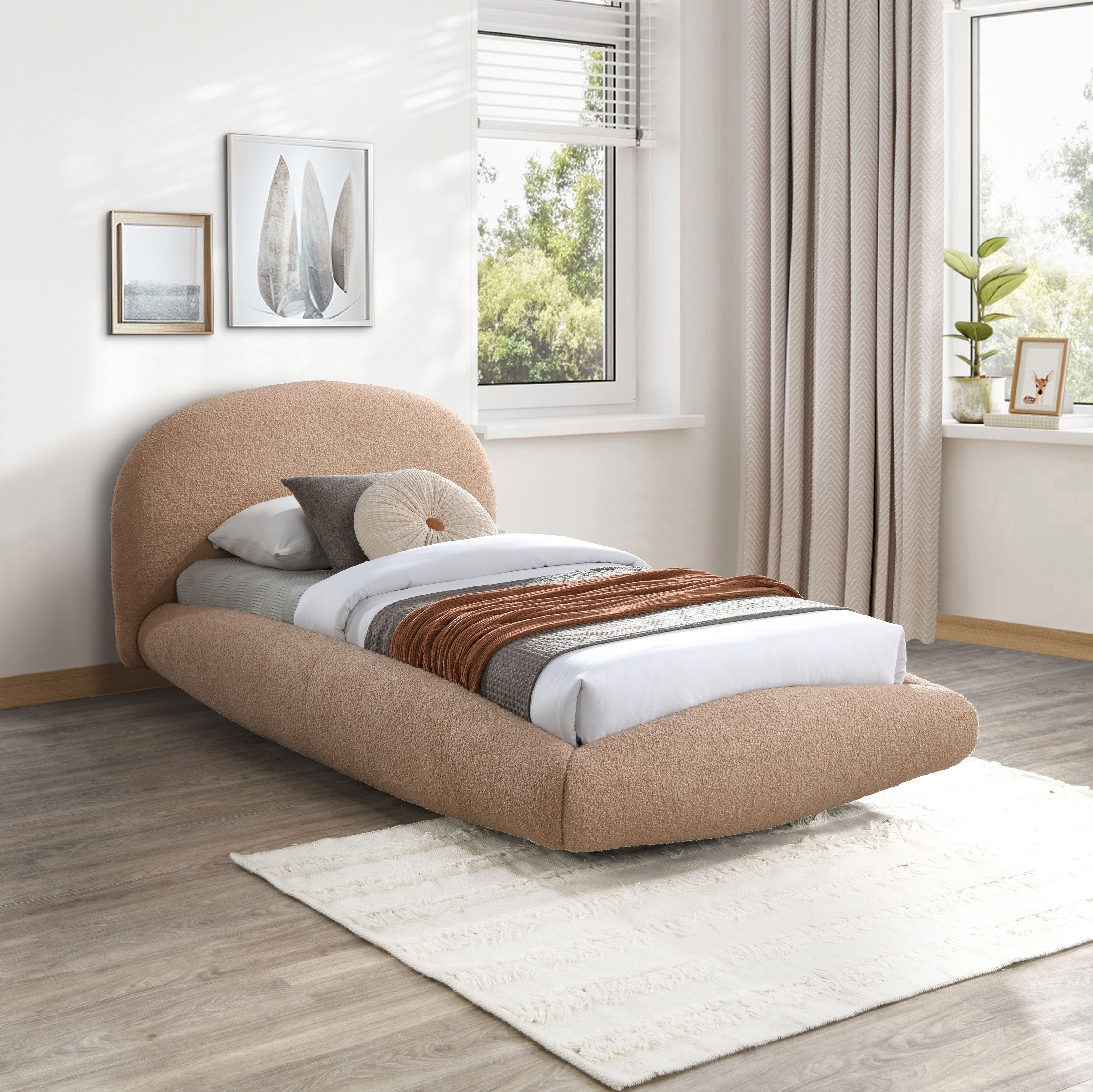 Genesis - Twin Bed - Beige