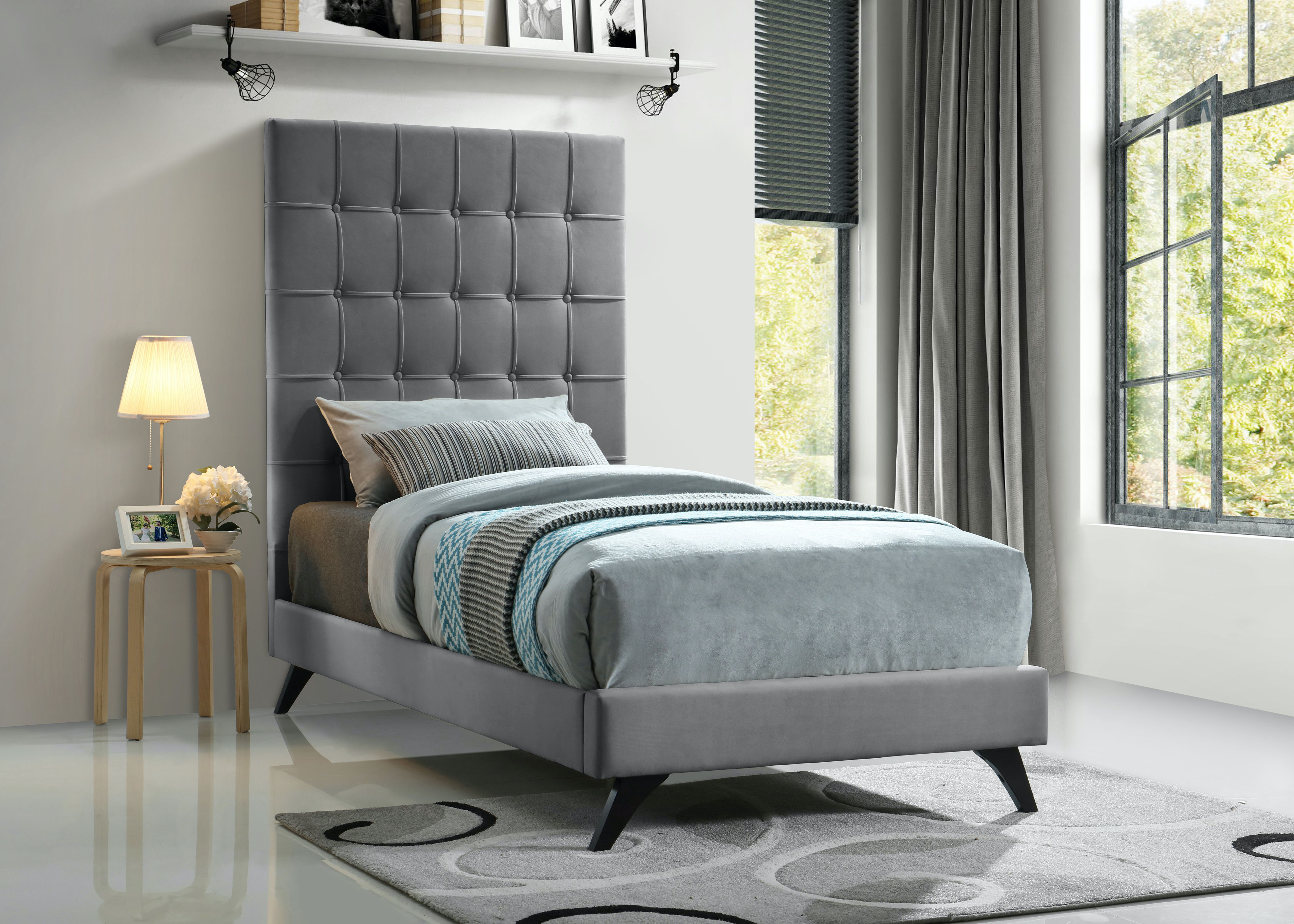 Elly - Twin Bed - Gray