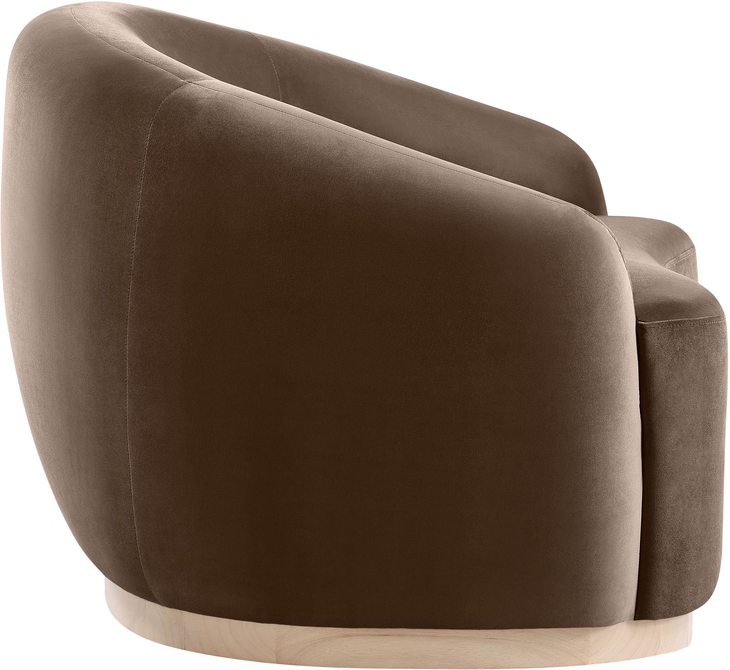 Gustavo - Velvet Upholstered Chair - Brown
