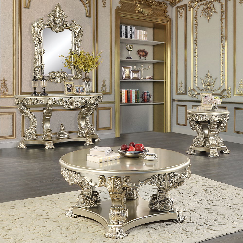 Sorina - End Table - Antique Gold, beige, view 5